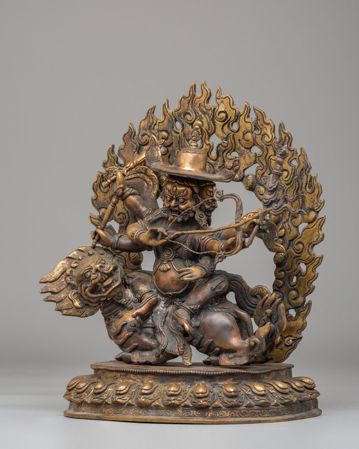Tibetan Buddhist Pehar Gyalpo Statue | The Guardian Deity of Tibetan Buddhism