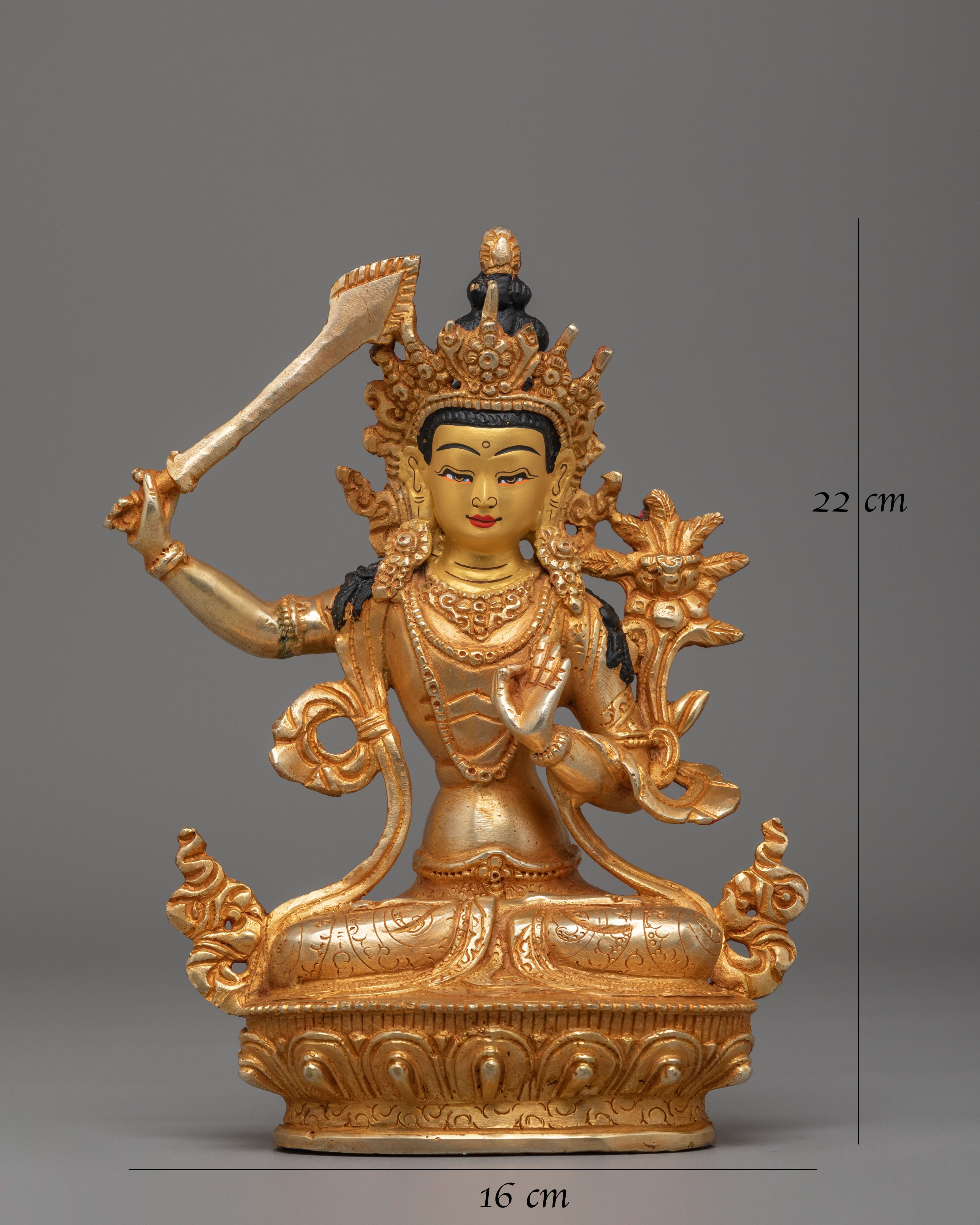 Bodhisattva of Transcendent Manjushri Statue | Wisdom Deity Statue