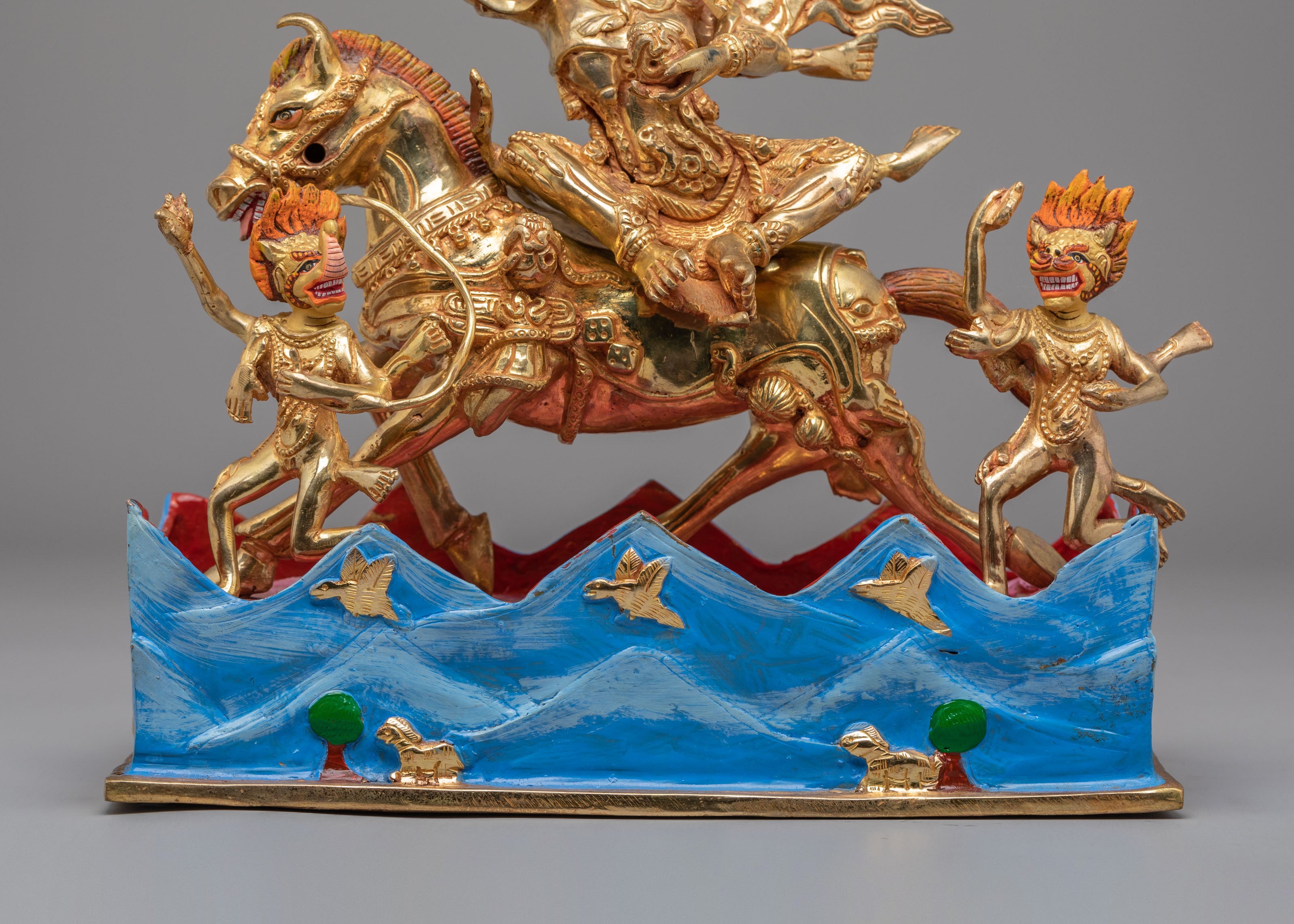 Tibetan Palden Lhamo Sculpture | Handmade Tibetan Artwork