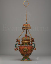 Ceremonial Ritual Incense Burner | Traditional Himalayan Art