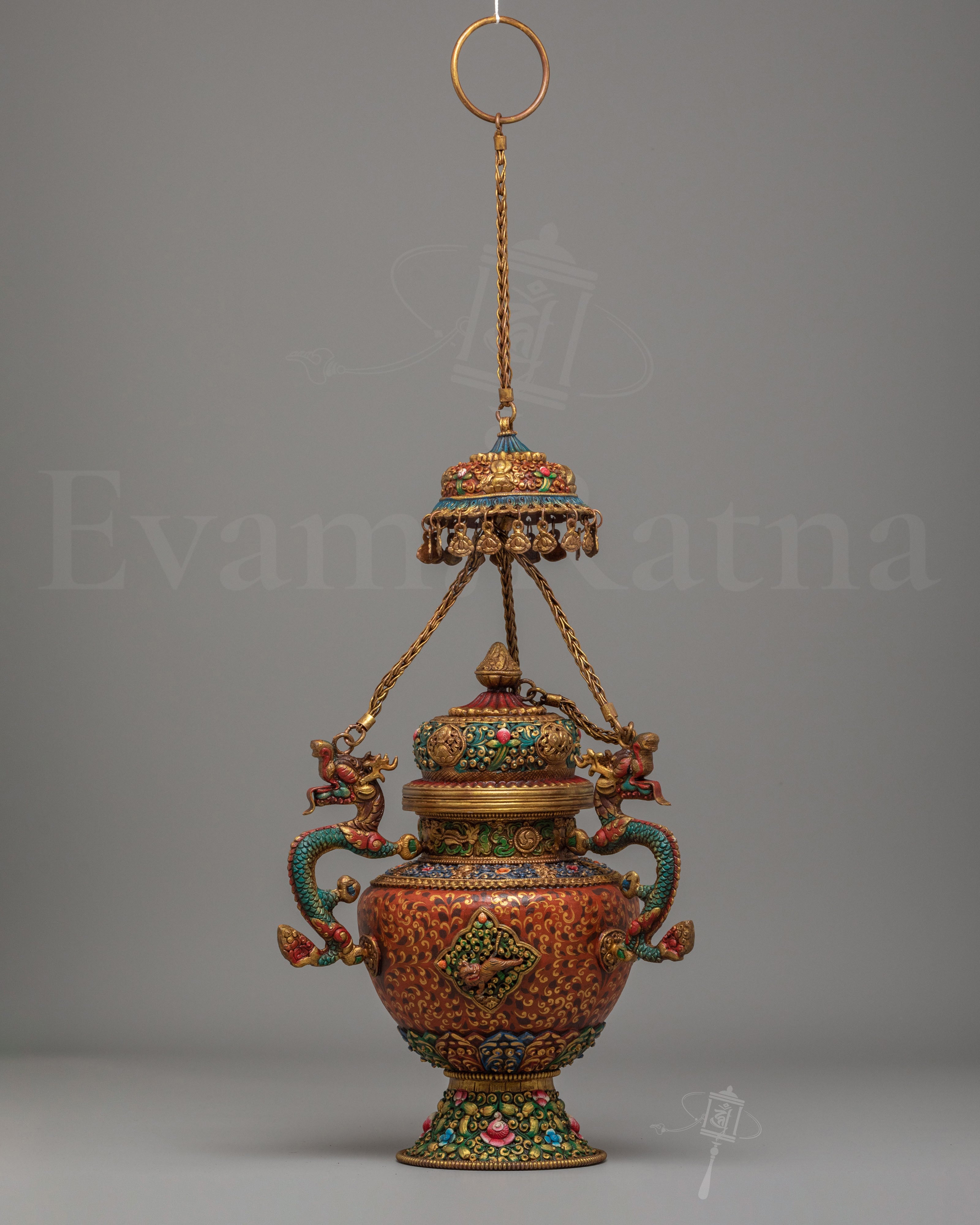 Ceremonial Ritual Incense Burner | Traditional Himalayan Art