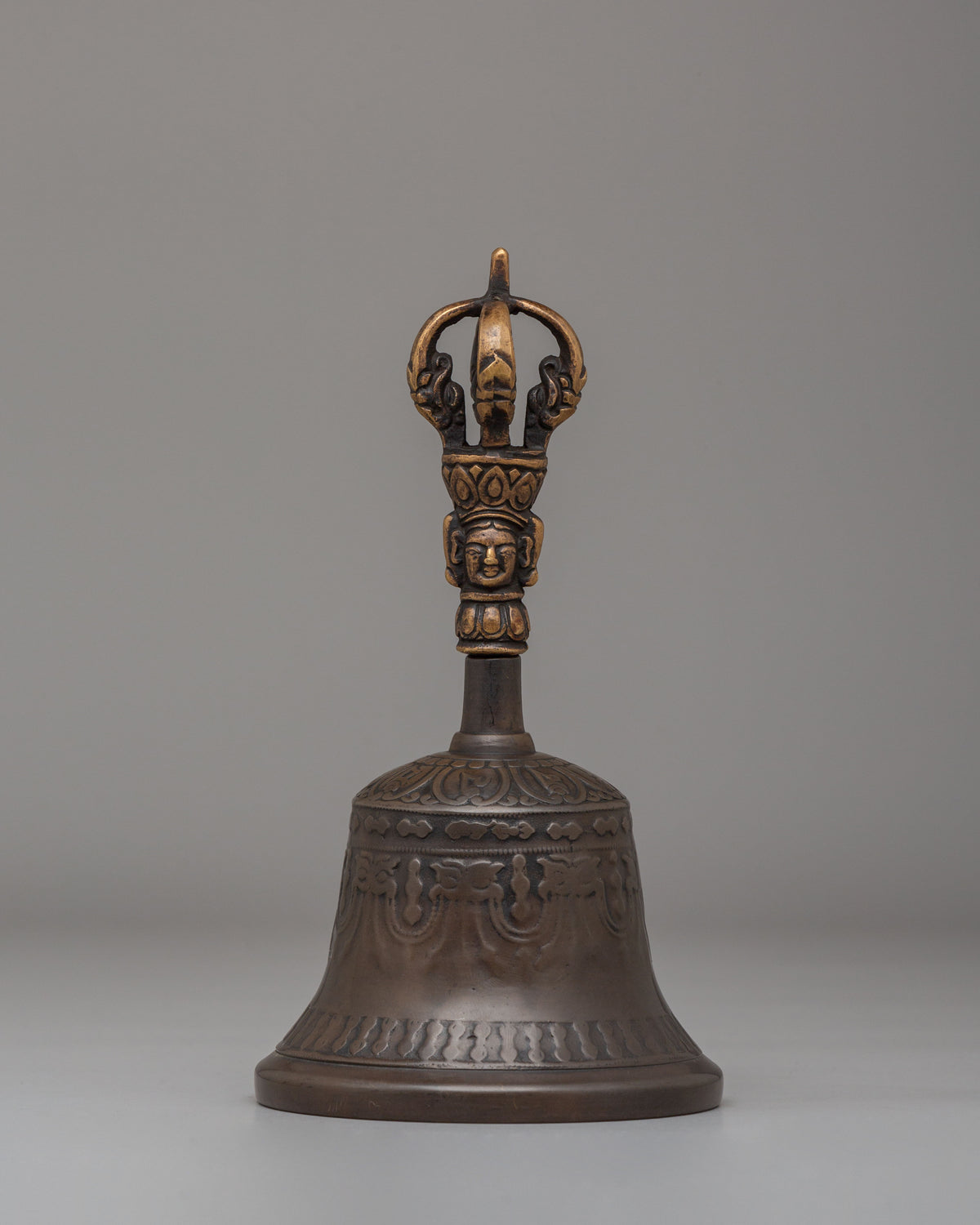 Himalayan Vajra and Bell Set for Ritual | Bronze Buddhist Ritual Tools