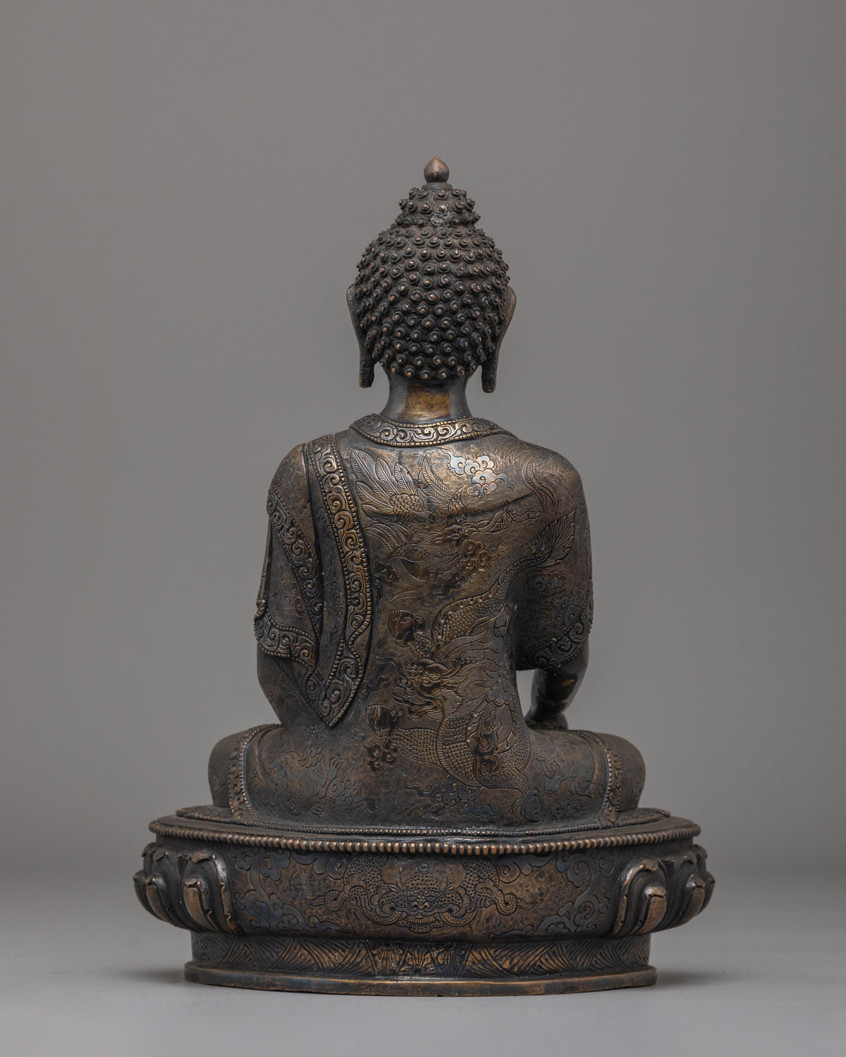 Traditional Himalayan Shakyamuni Buddha Figure | Artwork for Spiritual Decor