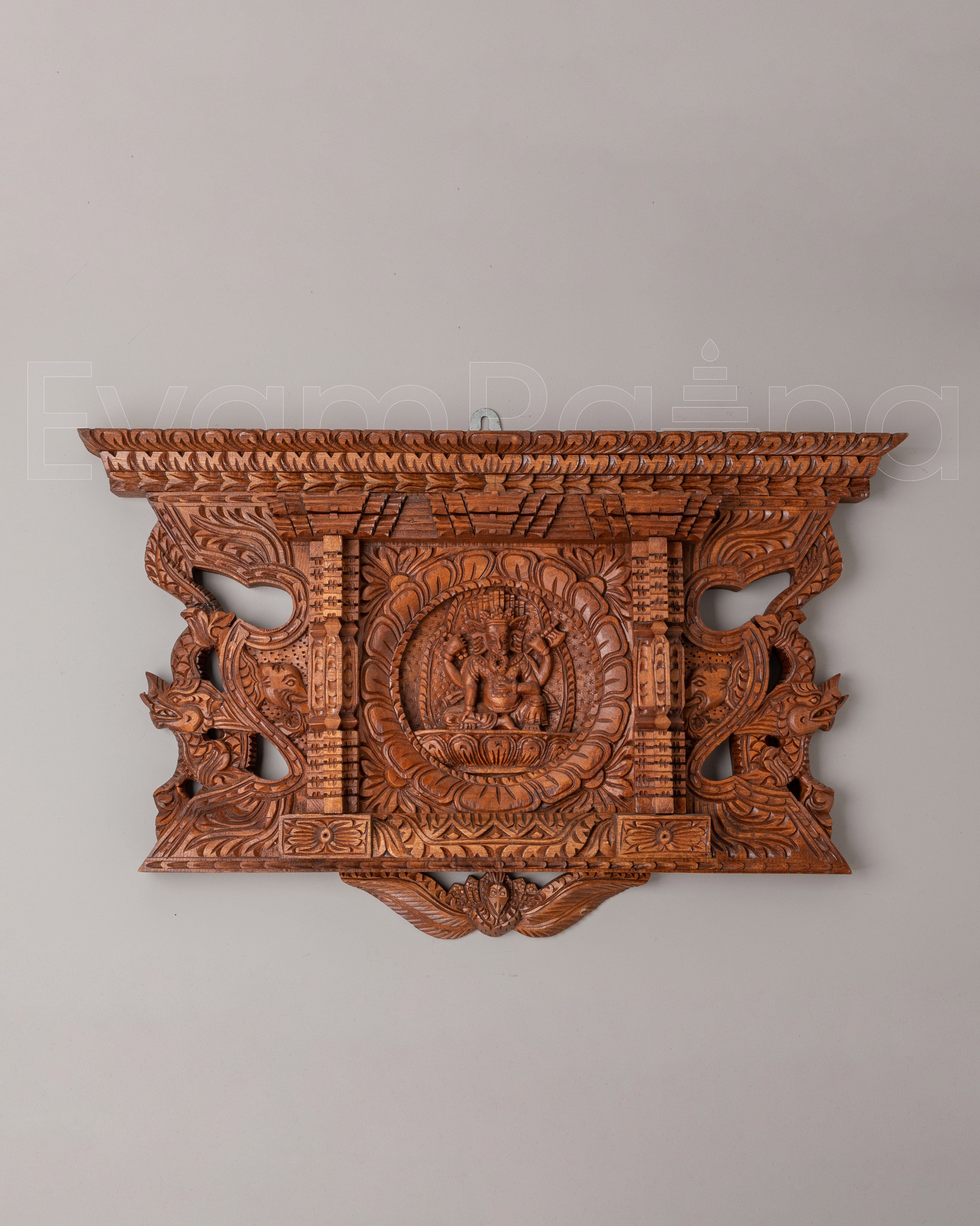 Hand Carved Ganesha Wall Hanging