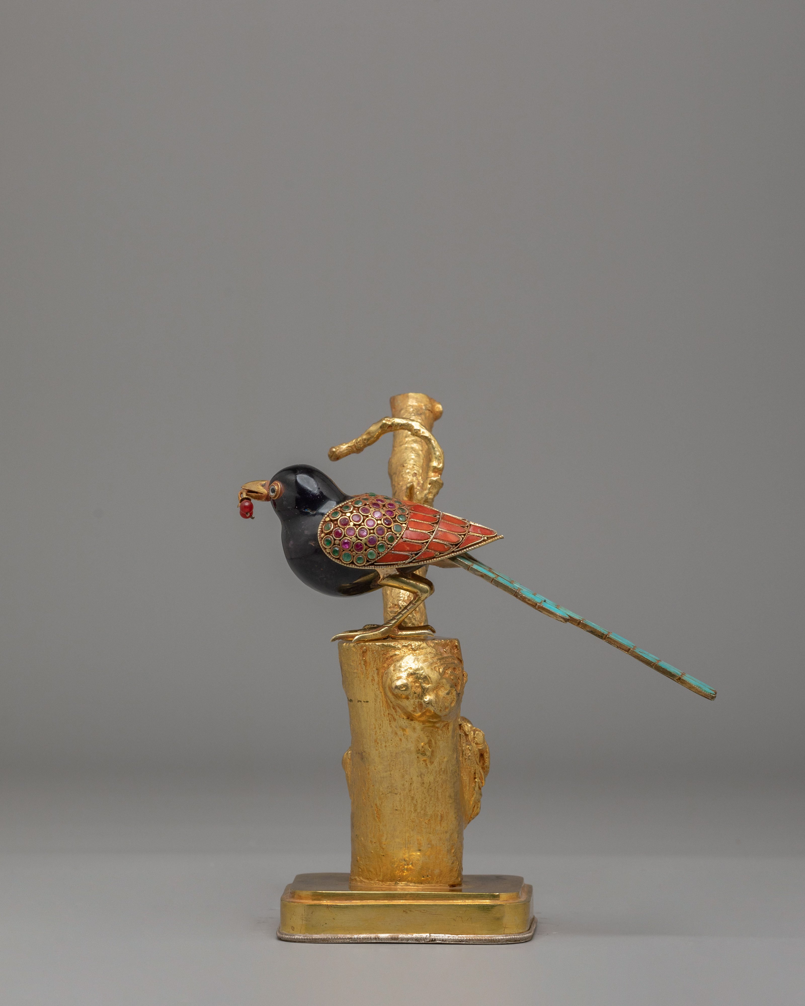 Handmade Golden Bird Statue | Perfect for Spiritual Decor