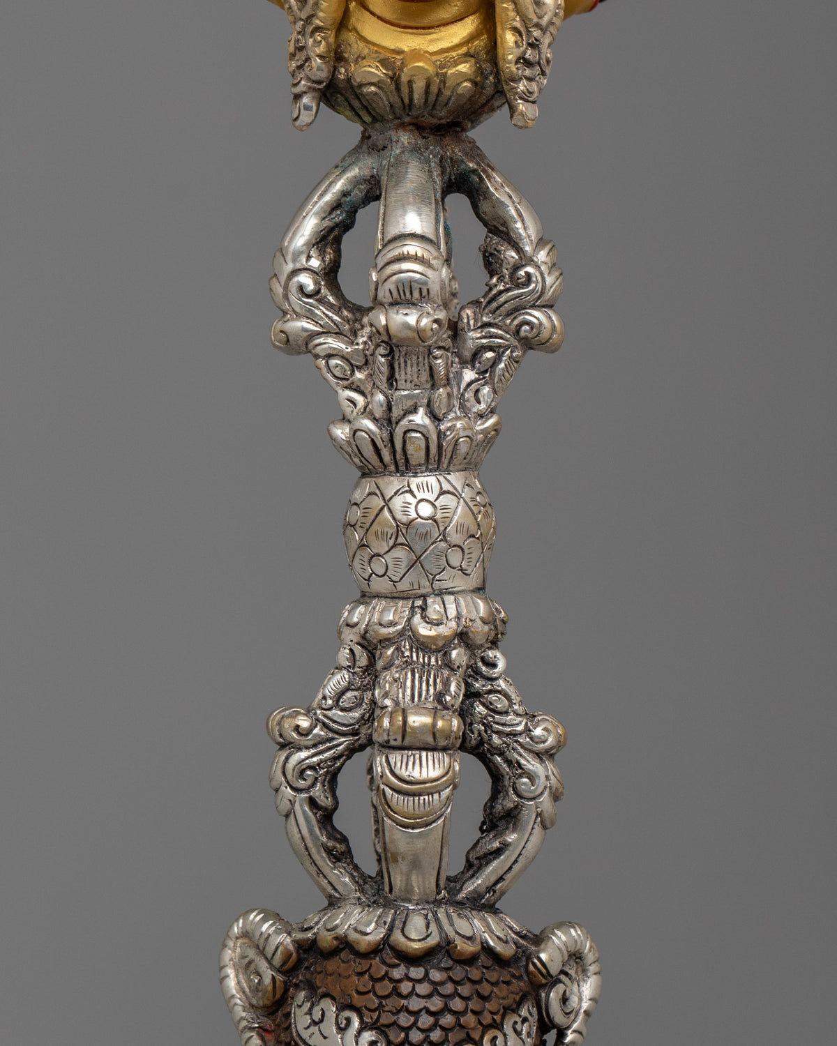 Traditional Buddhist Ritual Dagger Phurba | Spiritual Protection Artifact