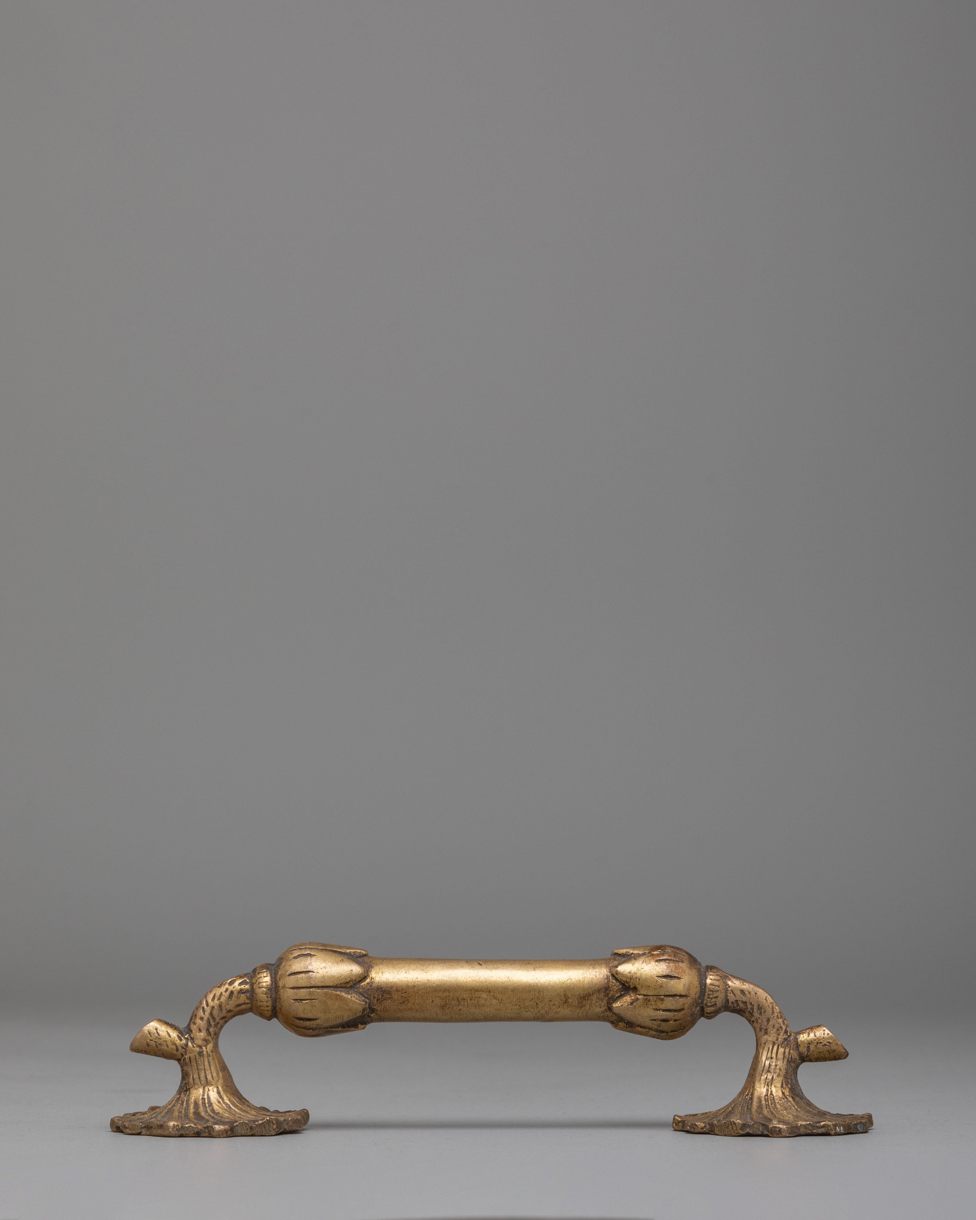 Handcrafted Brass Door Handle Set | Traditional Decorative Door Pulls