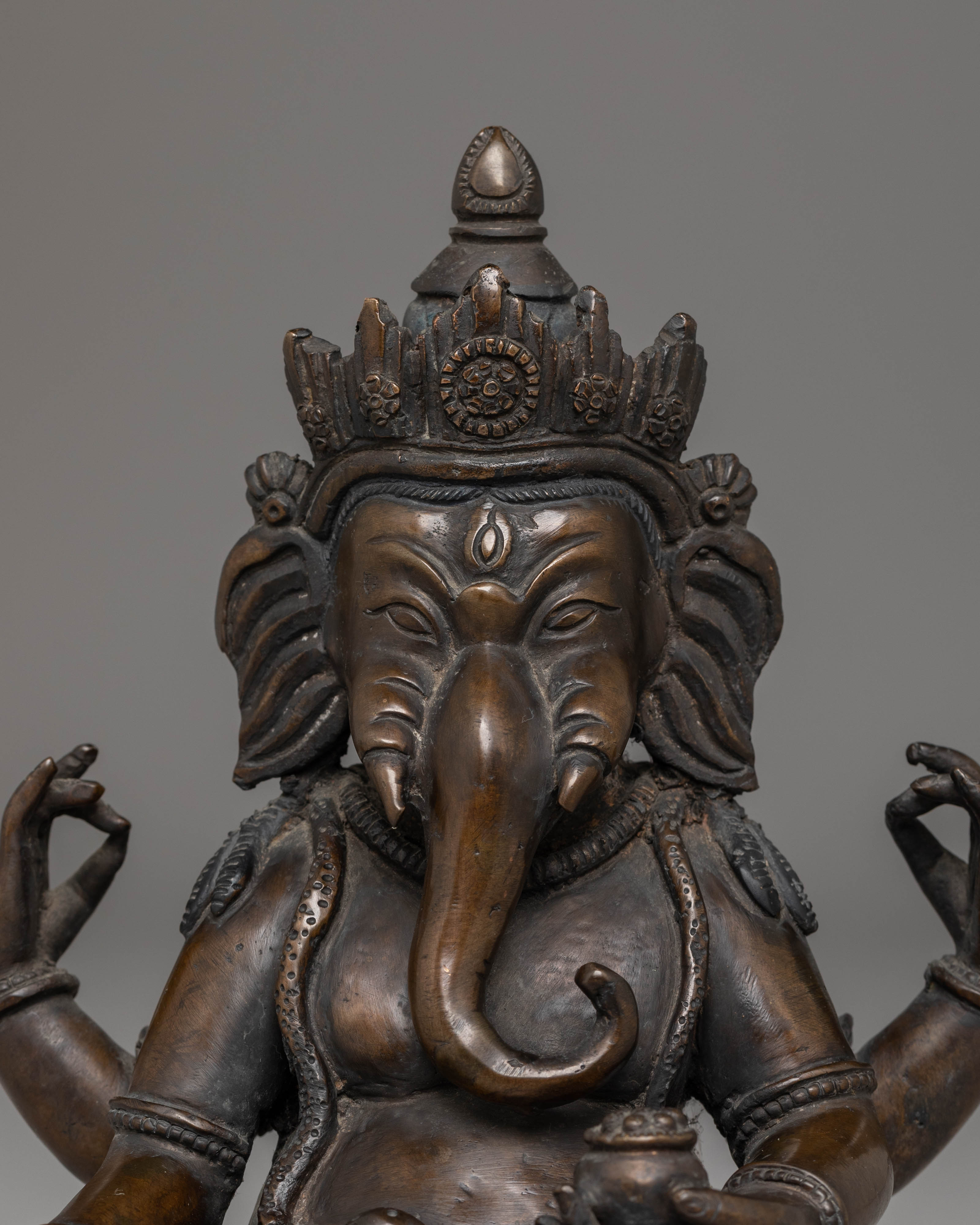 Oxidized Copper Statue of Ganesh | Symbol Of Wisdom