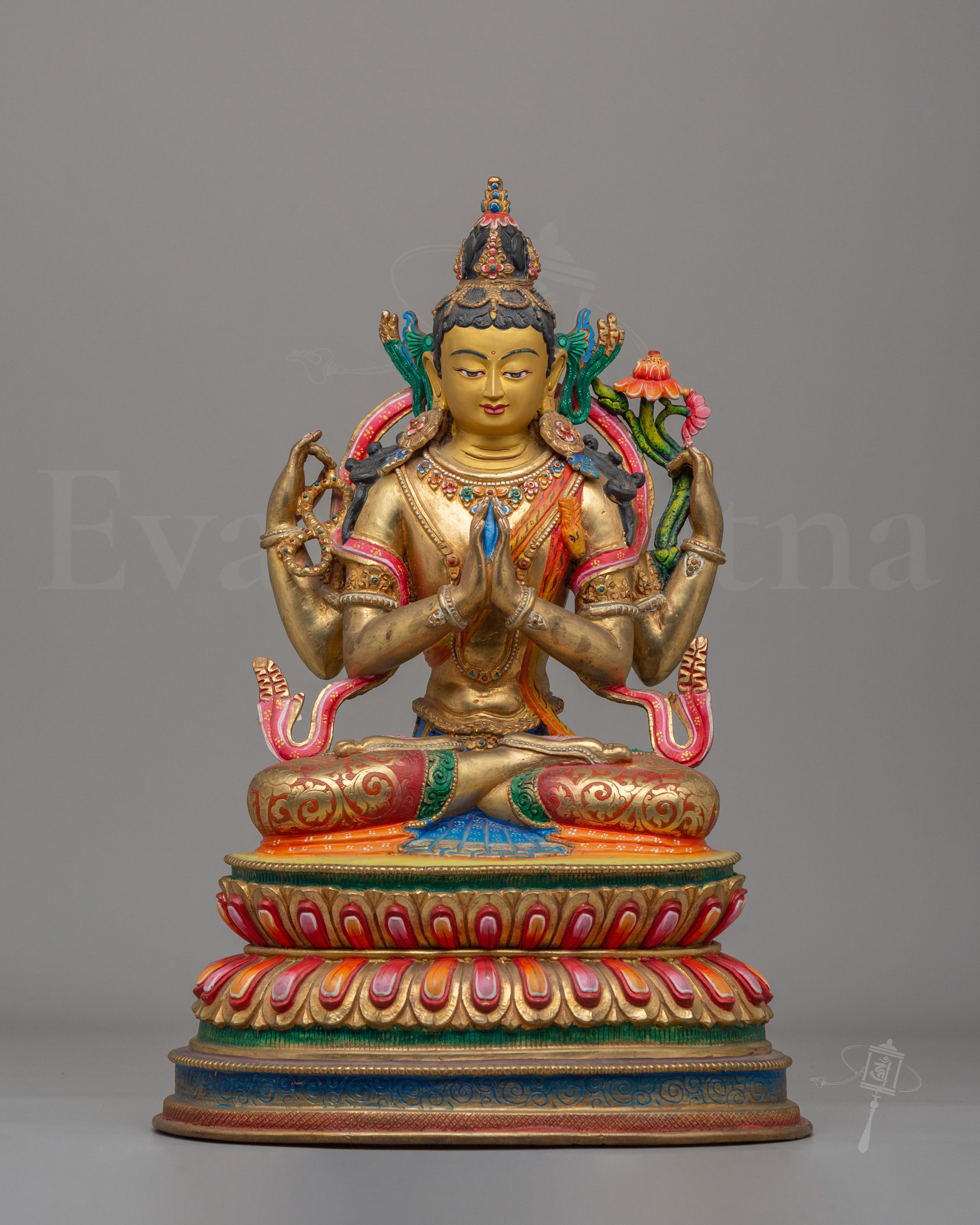 Traditional Buddhist Chenrezig Statue