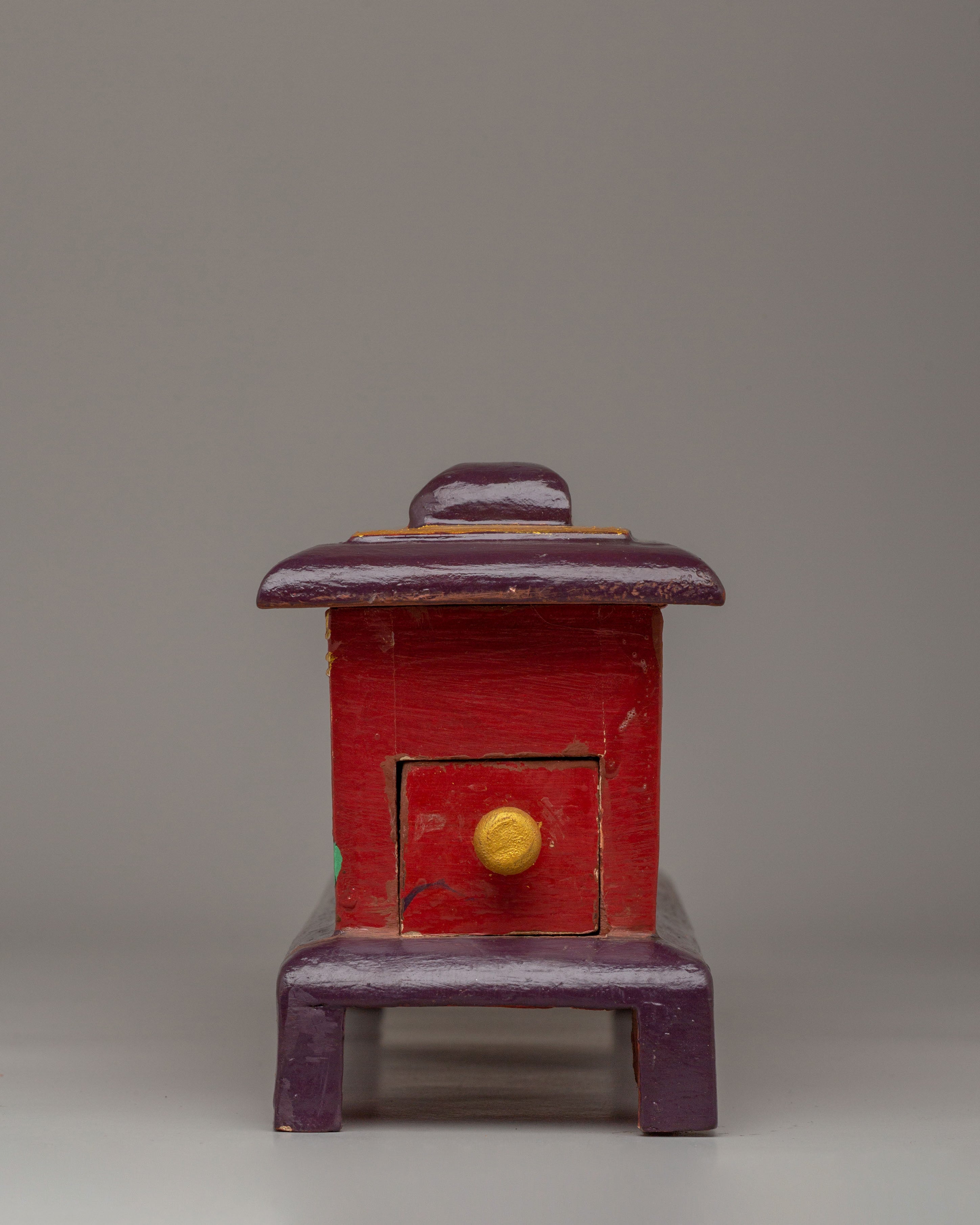 Ashtamangala Wooden Incense Burner | Handcrafted Wood Incense Burner