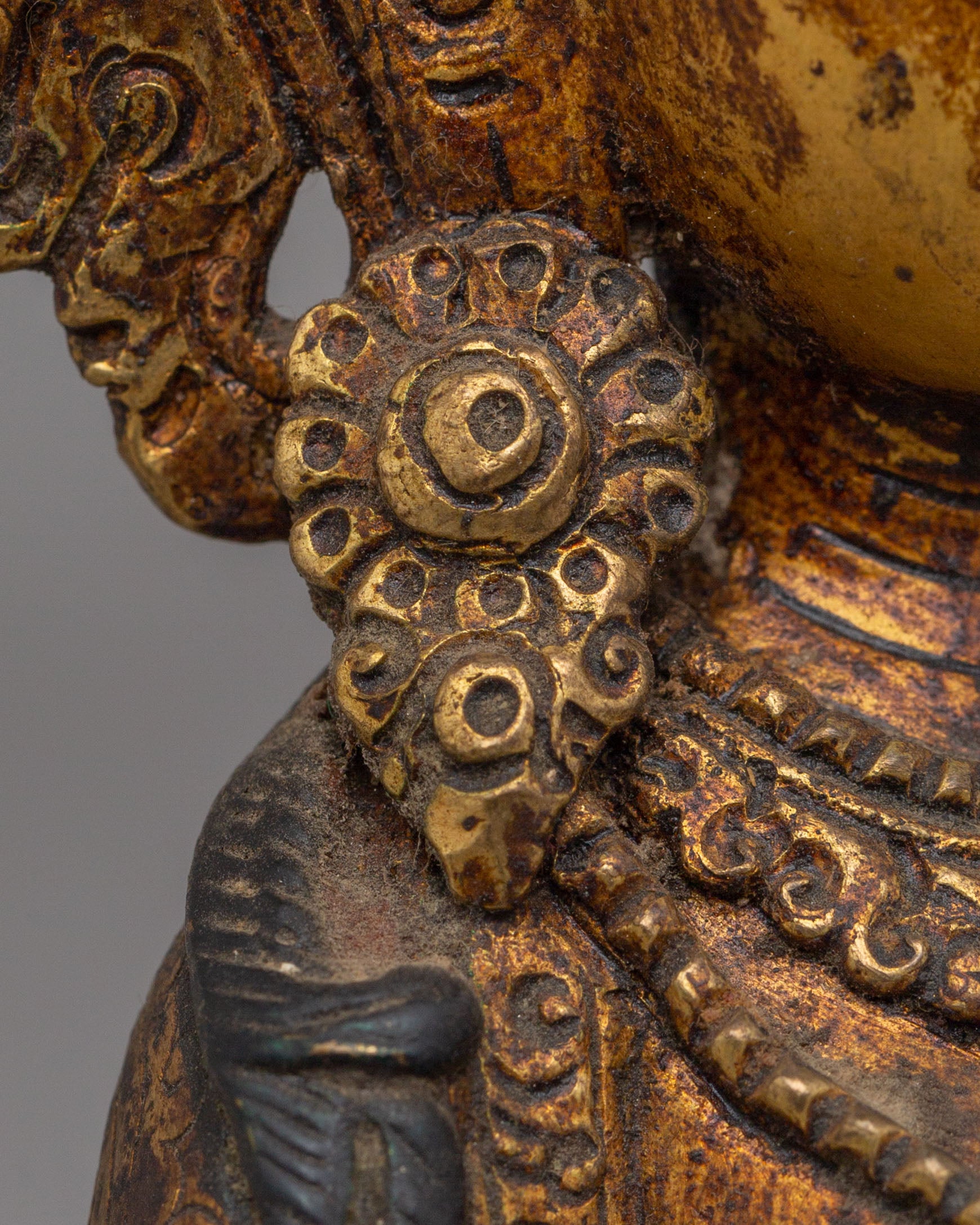 Vajrayana Ksitigarbha Protector Buddha Statue | Guardian of the Earth