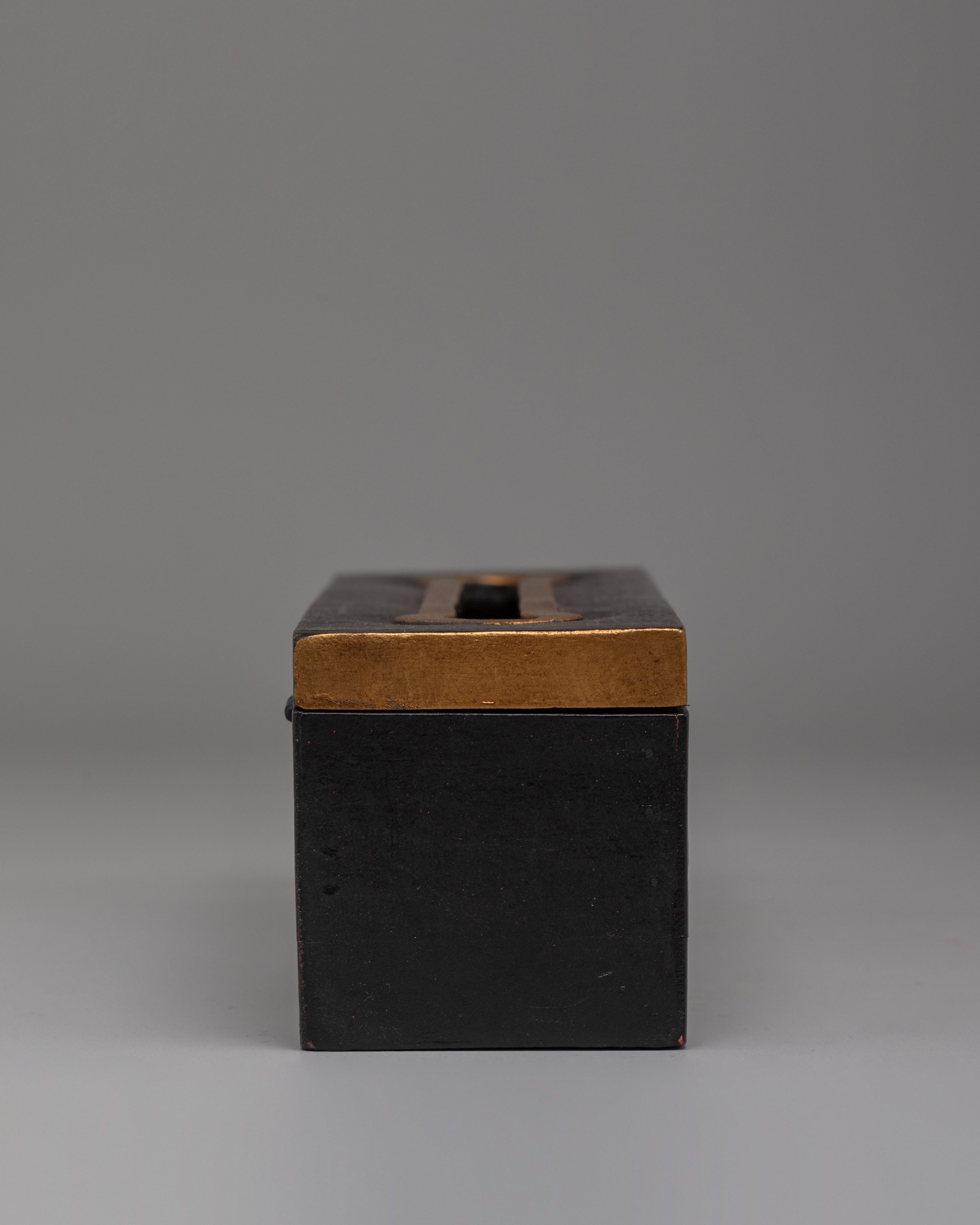 Buddhist Wooden Incense Burner | Spiritual Altar Decor