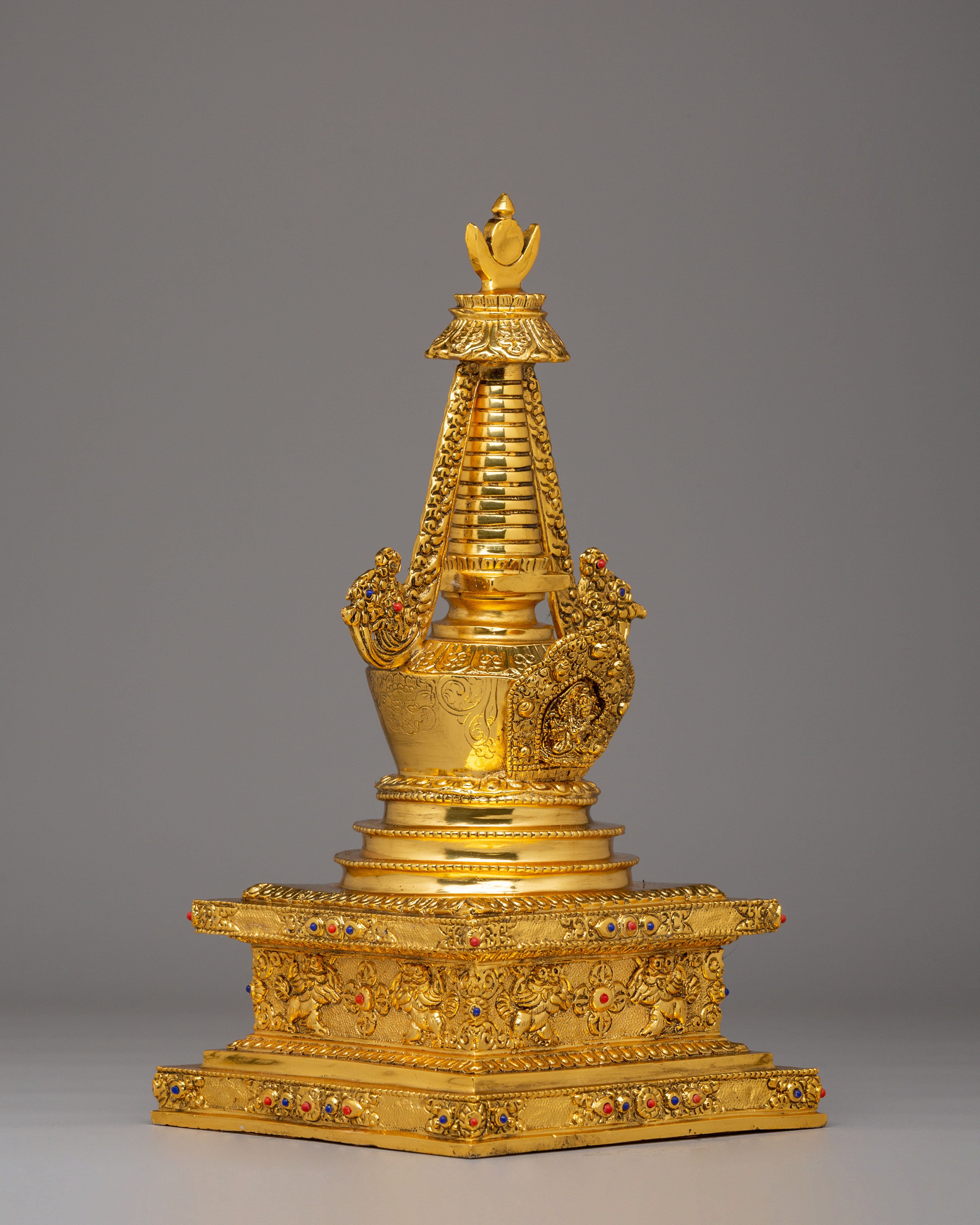 Spiritual Namgyal Chorten Stupa | Tibetan Copper Stupa for Spiritual Practice