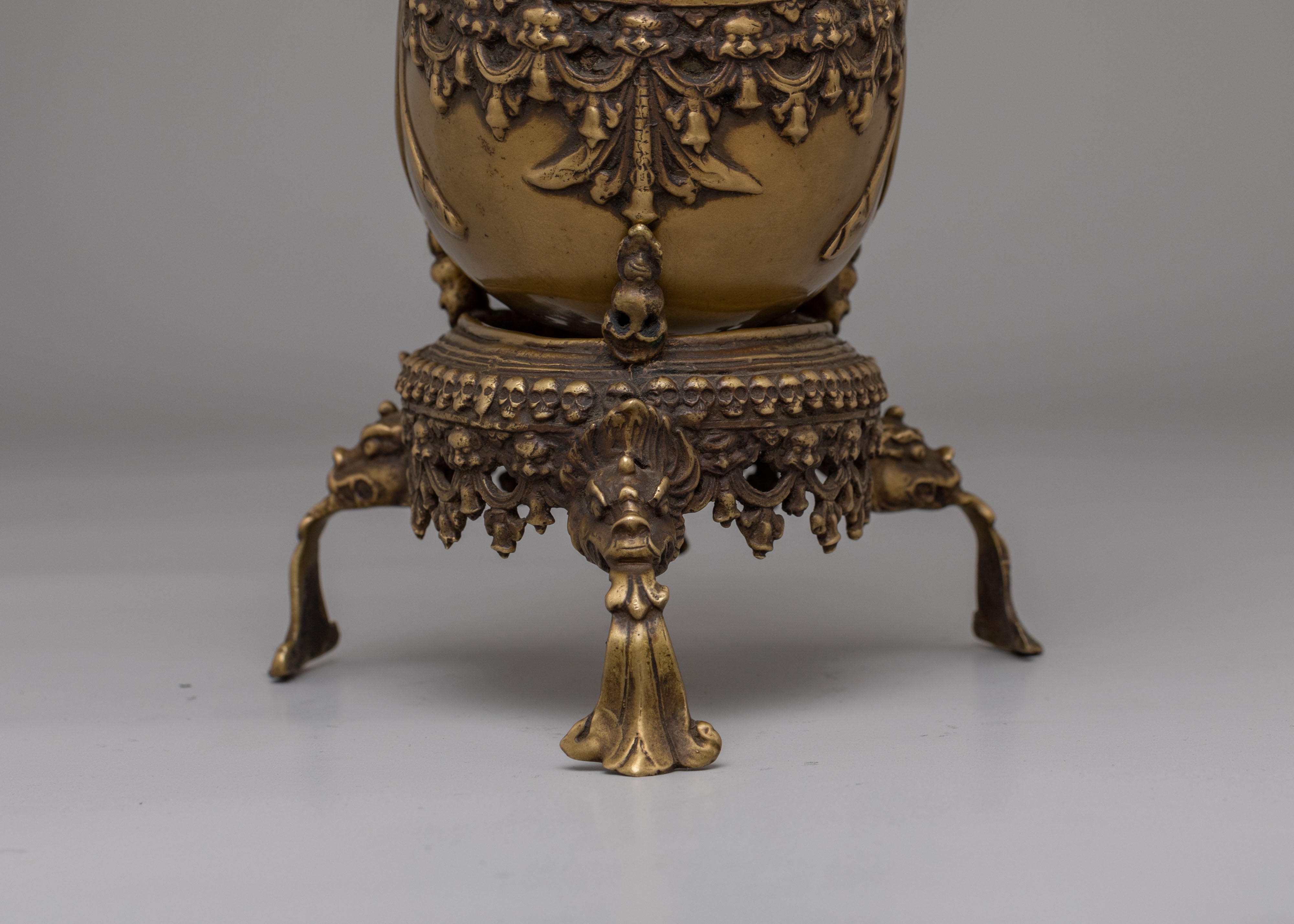 Himalayan Tibetan Handcrafted Kapala | Ritual Skull Cup