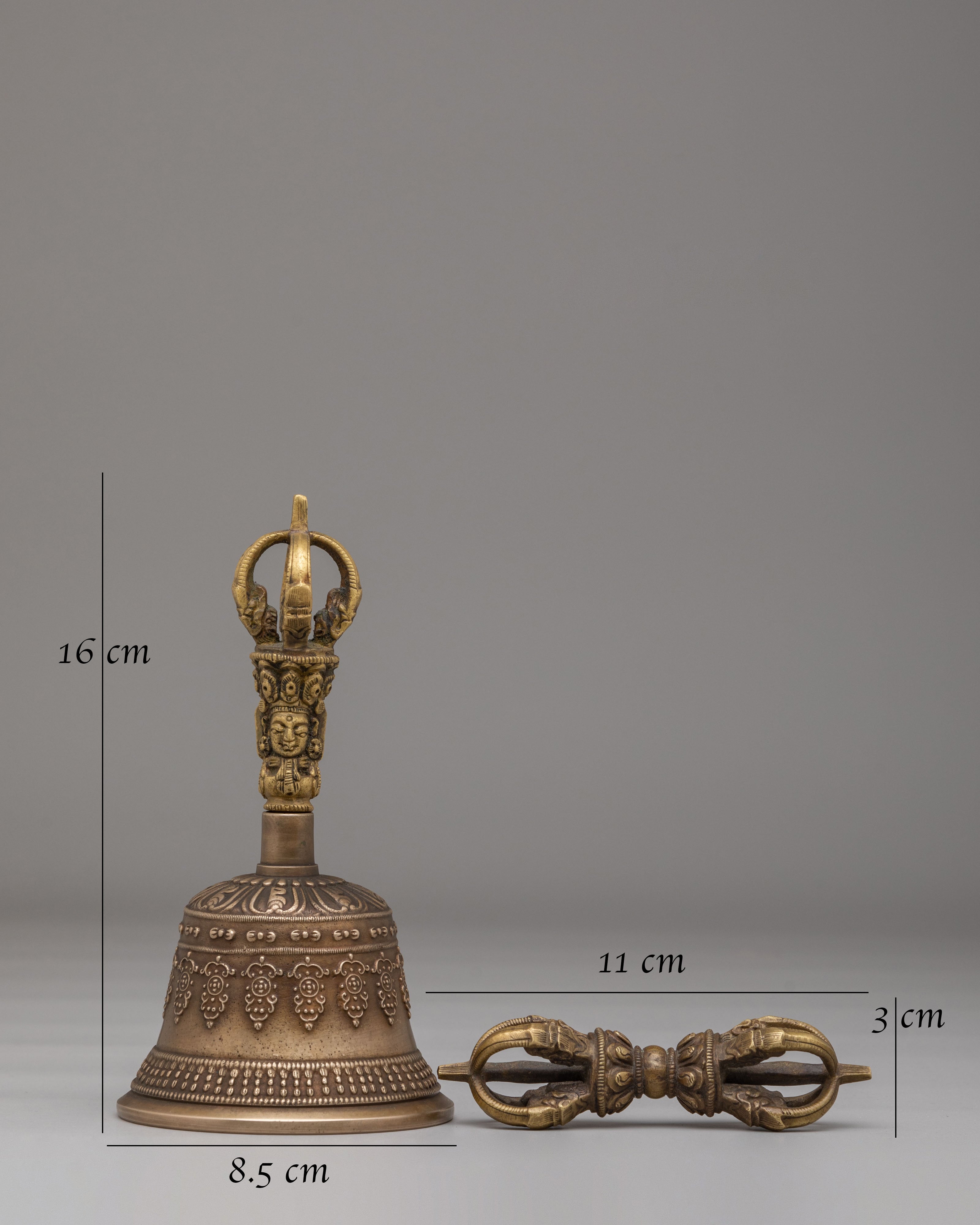 Handcrafted Vajra and Bell Set for Ritual | Tibetan Spiritual Tools