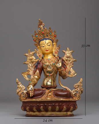 Handmade Traditional  White Tara Artwork