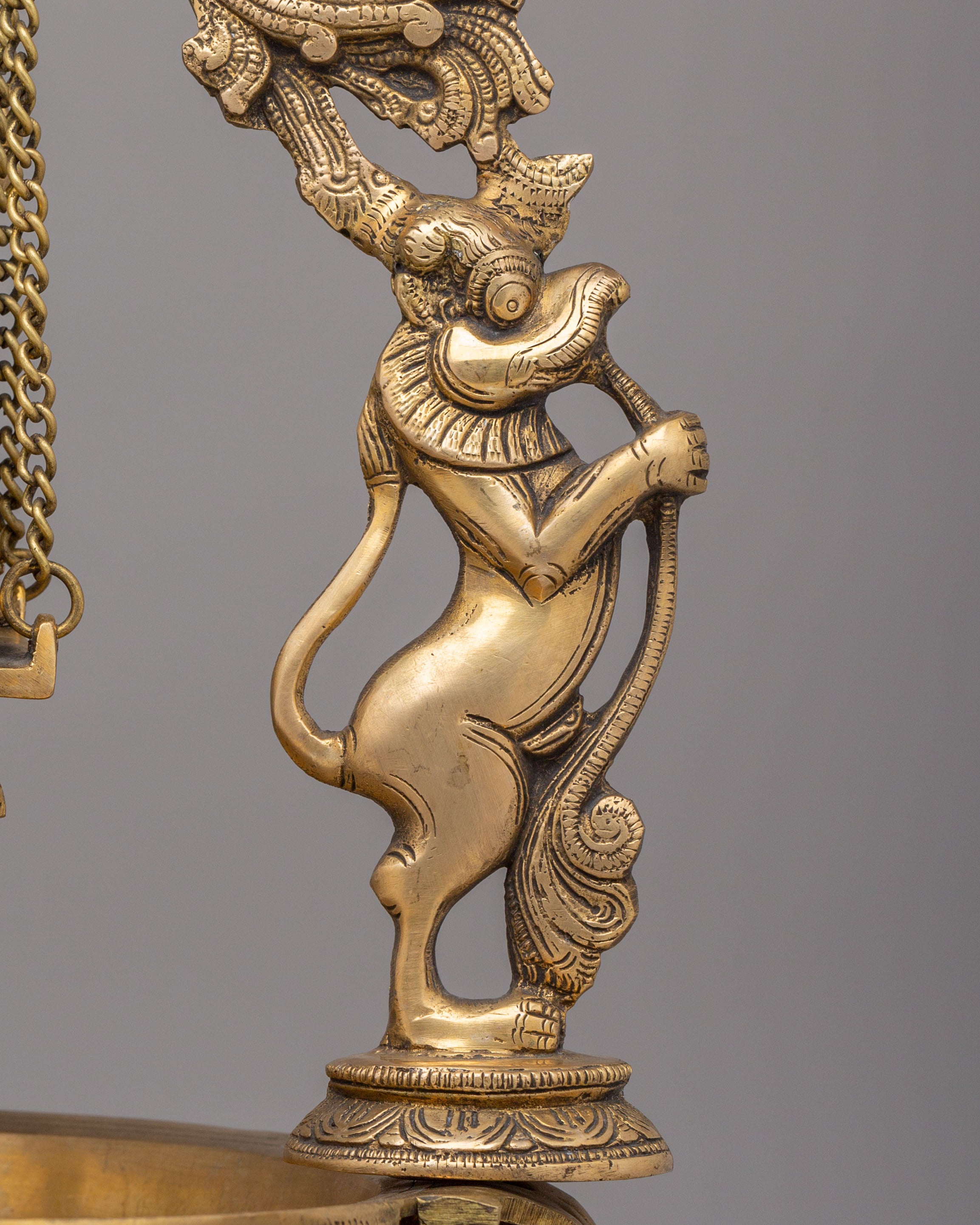 Radha Krishna Jhoola Urli | Decorative Brass Swing Url Bowl