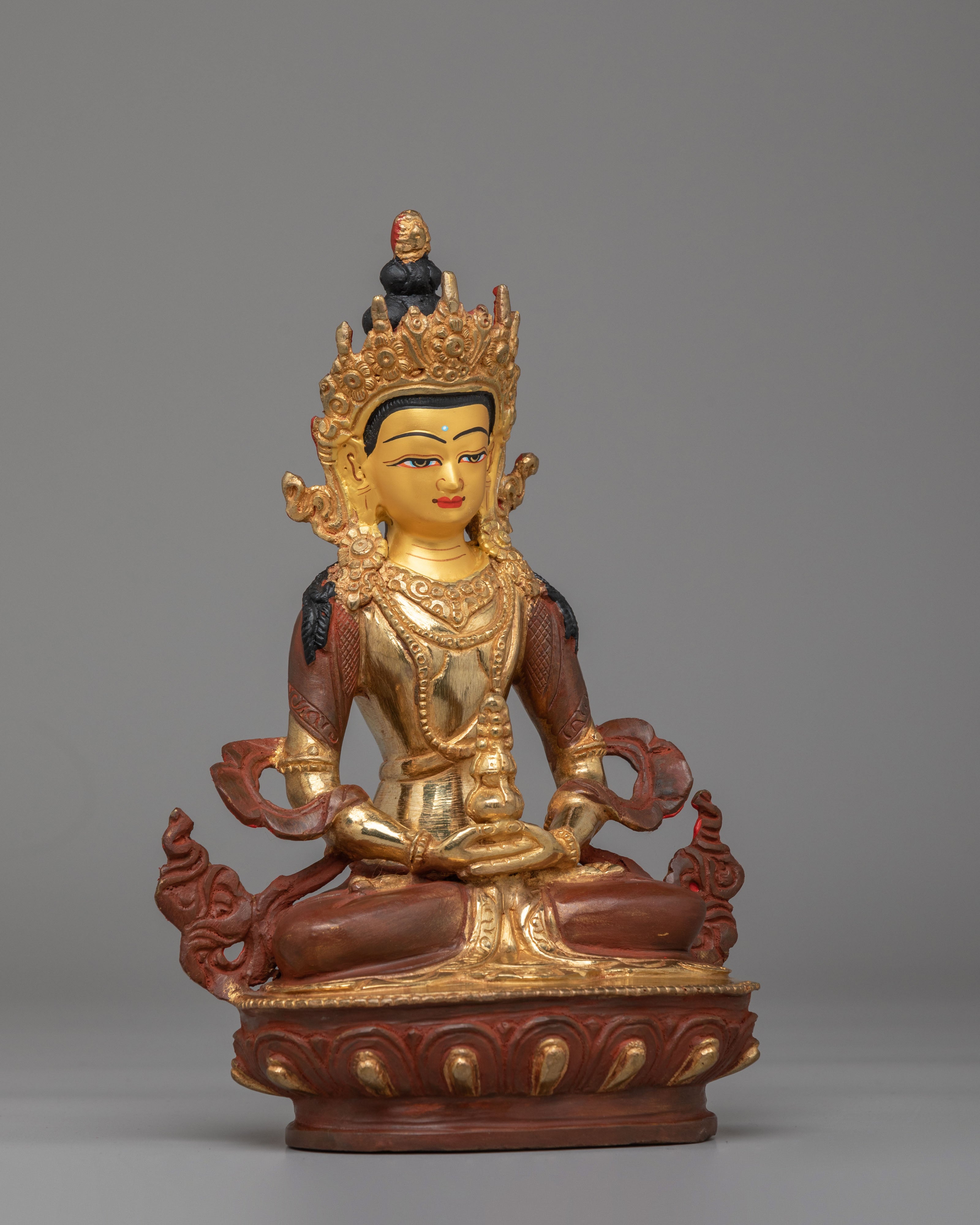 Tibetan Amitayus Buddha Sculpture | A Sacred Symbol of Longevity and Blessings