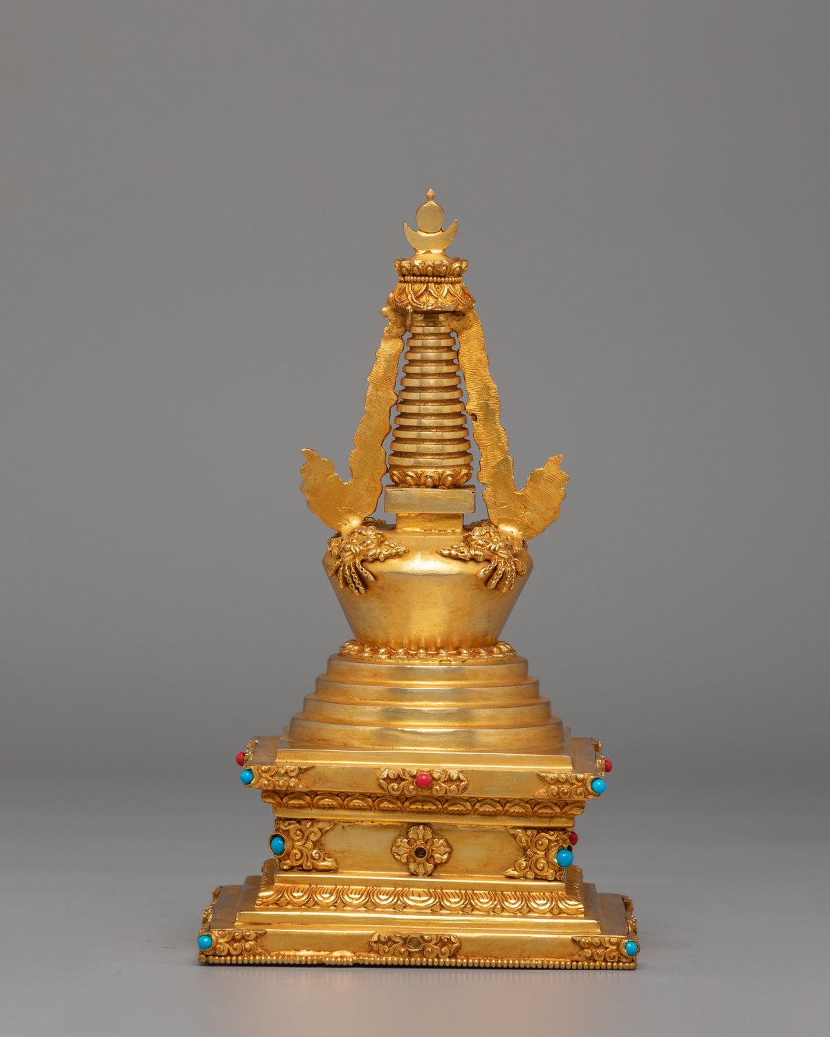 Buddhist Eight Stupa Collection Set | Sacred Ritual Artifact