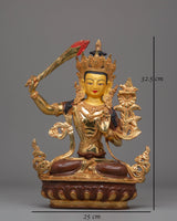 Handcrafted Manjushri Bodhisattva Figurine