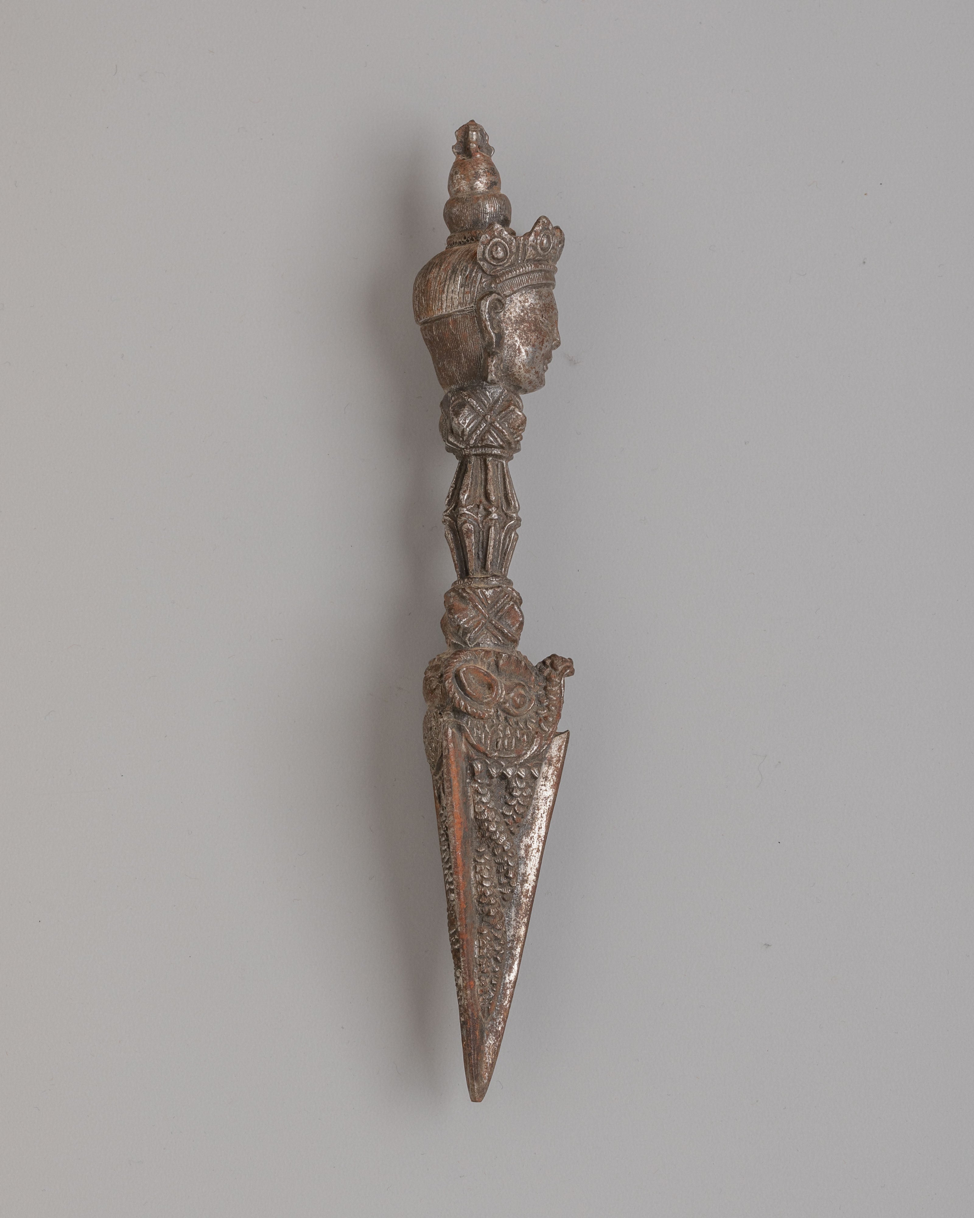 Spiritual Tibetan Phurba Ritual Tool | Handcrafted Ritual Dagger for Protection