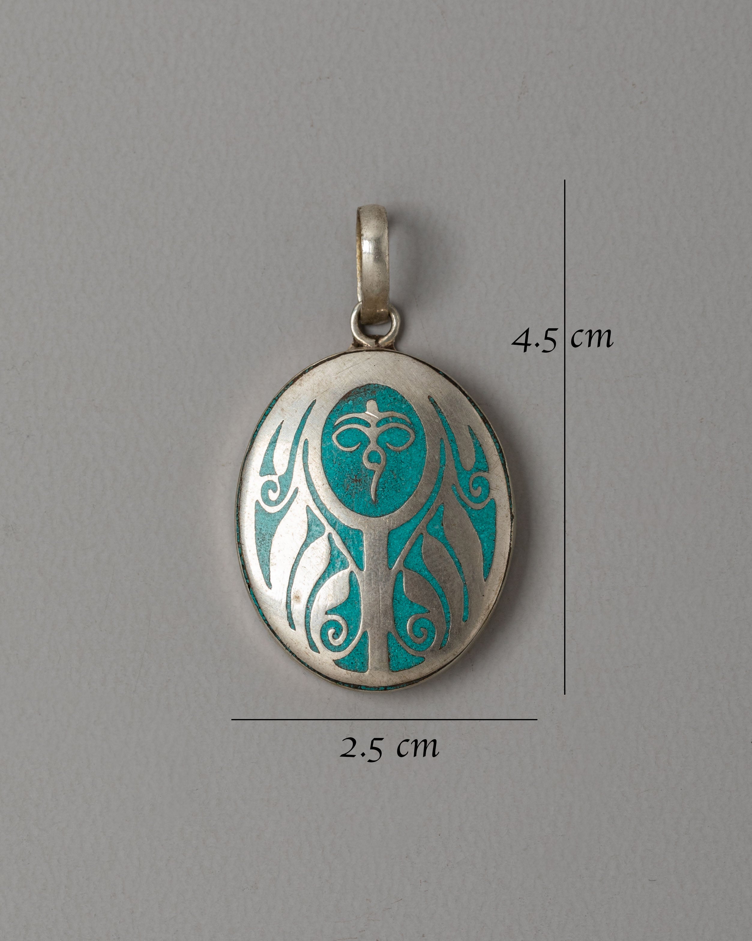 Spiritual Locket Pendant | Silver Plated Jewelry for Inner Peace and Harmony