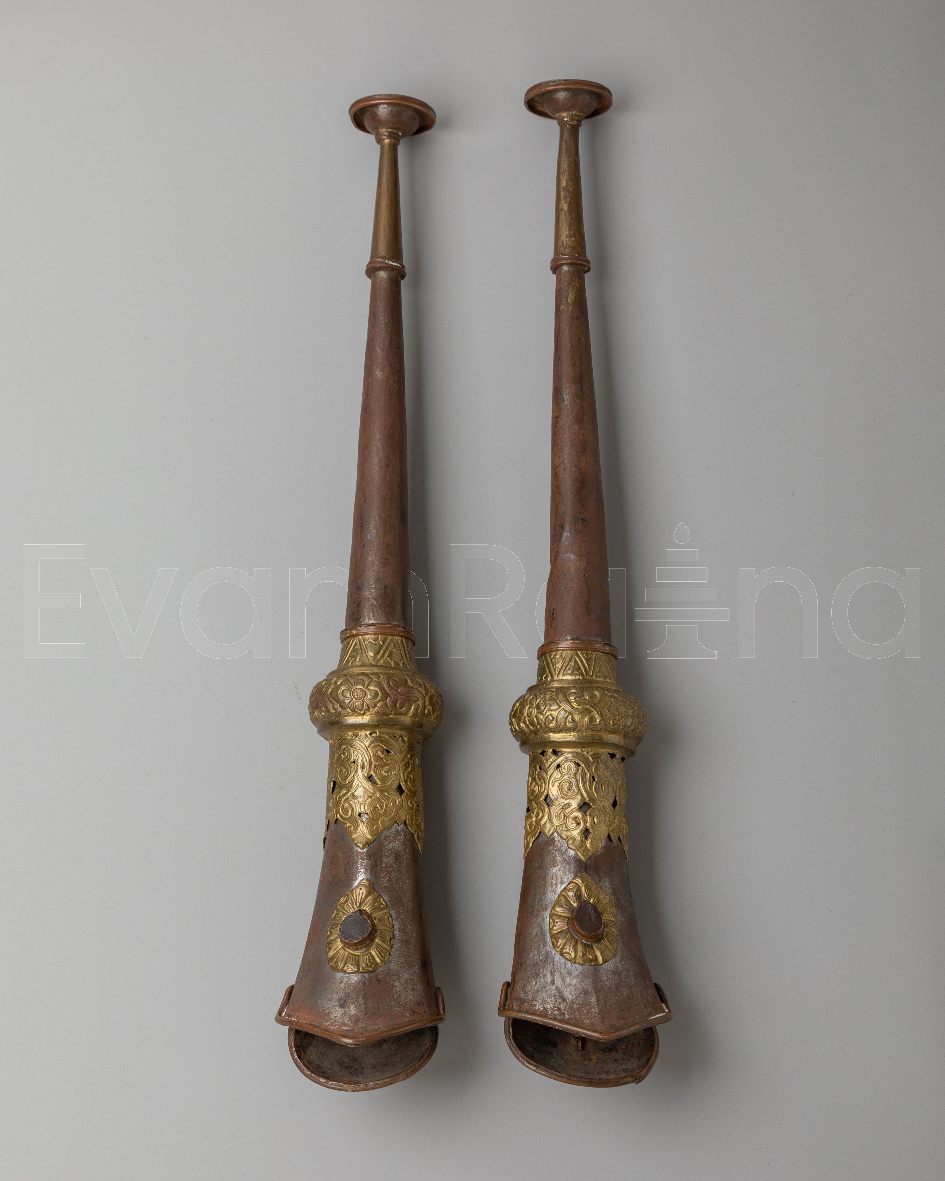 Kangling Set For Buddhist Ceremonies | Tibetan Ritual Trumpet