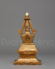 Gold Plated Enlightenment Stupa