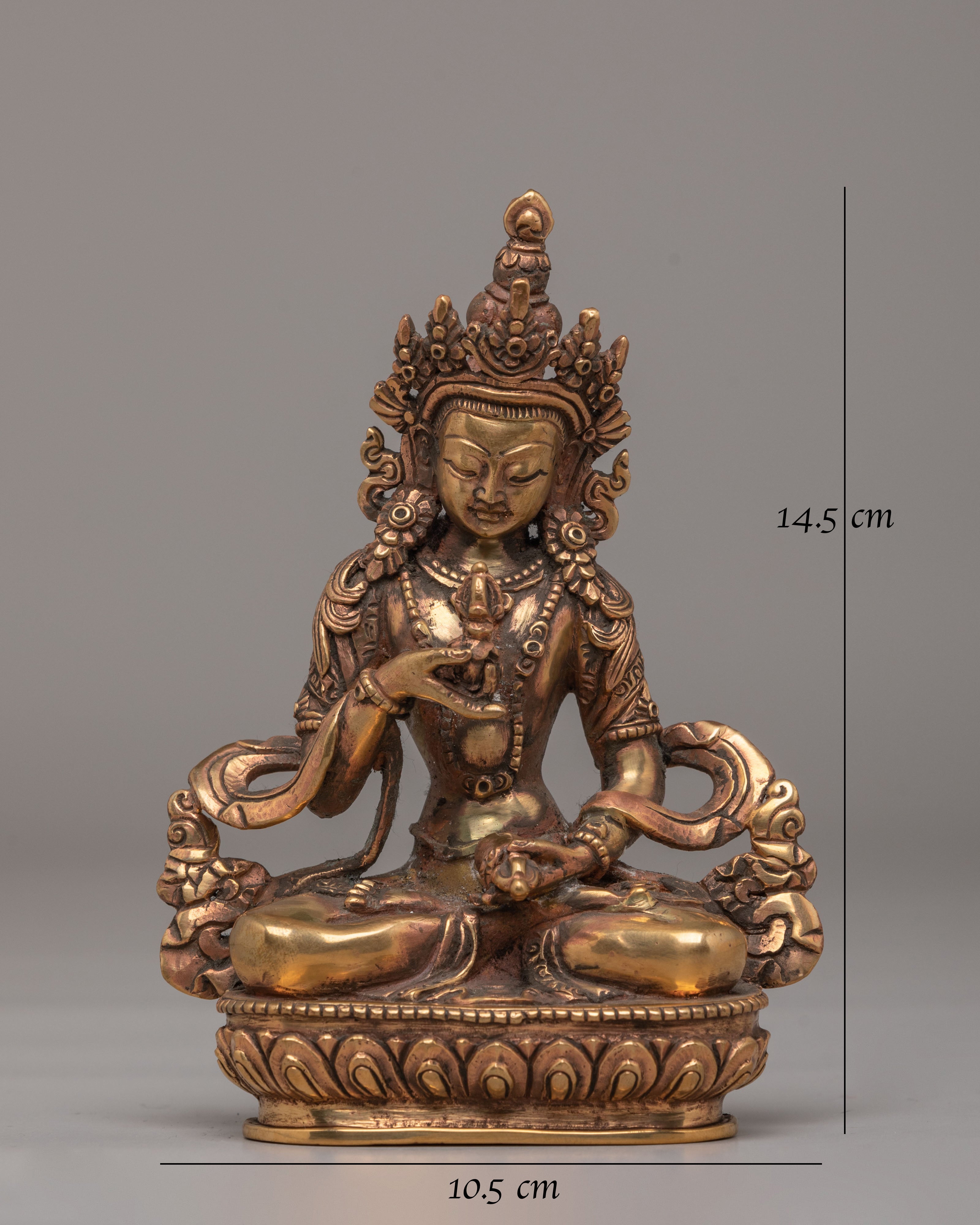 Tibetan Vajrasattva Deity Statue | Handcrafted Copper Art