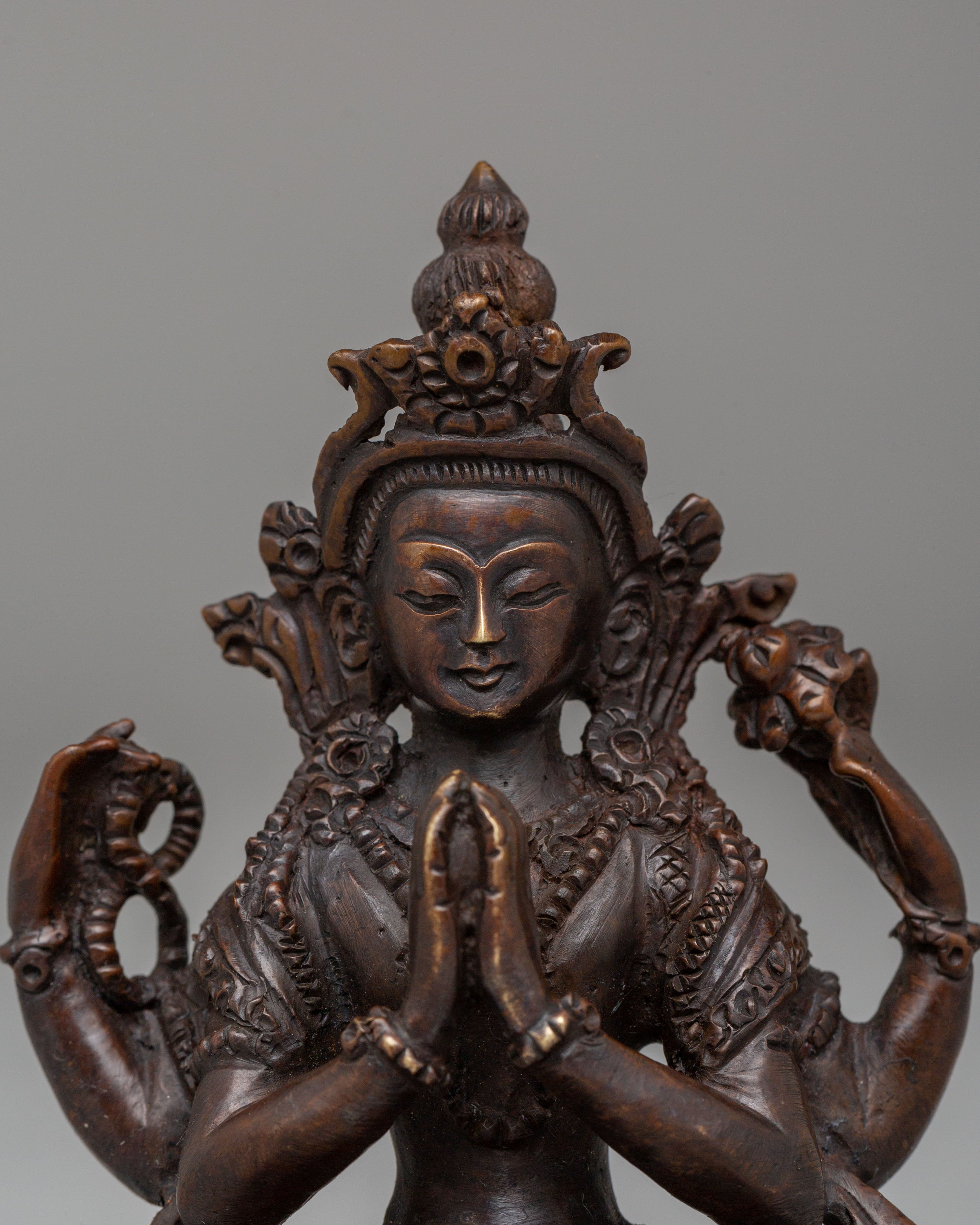 Tibetan Chenrezig Buddha Statue | Symbol of Compassion and Wisdom