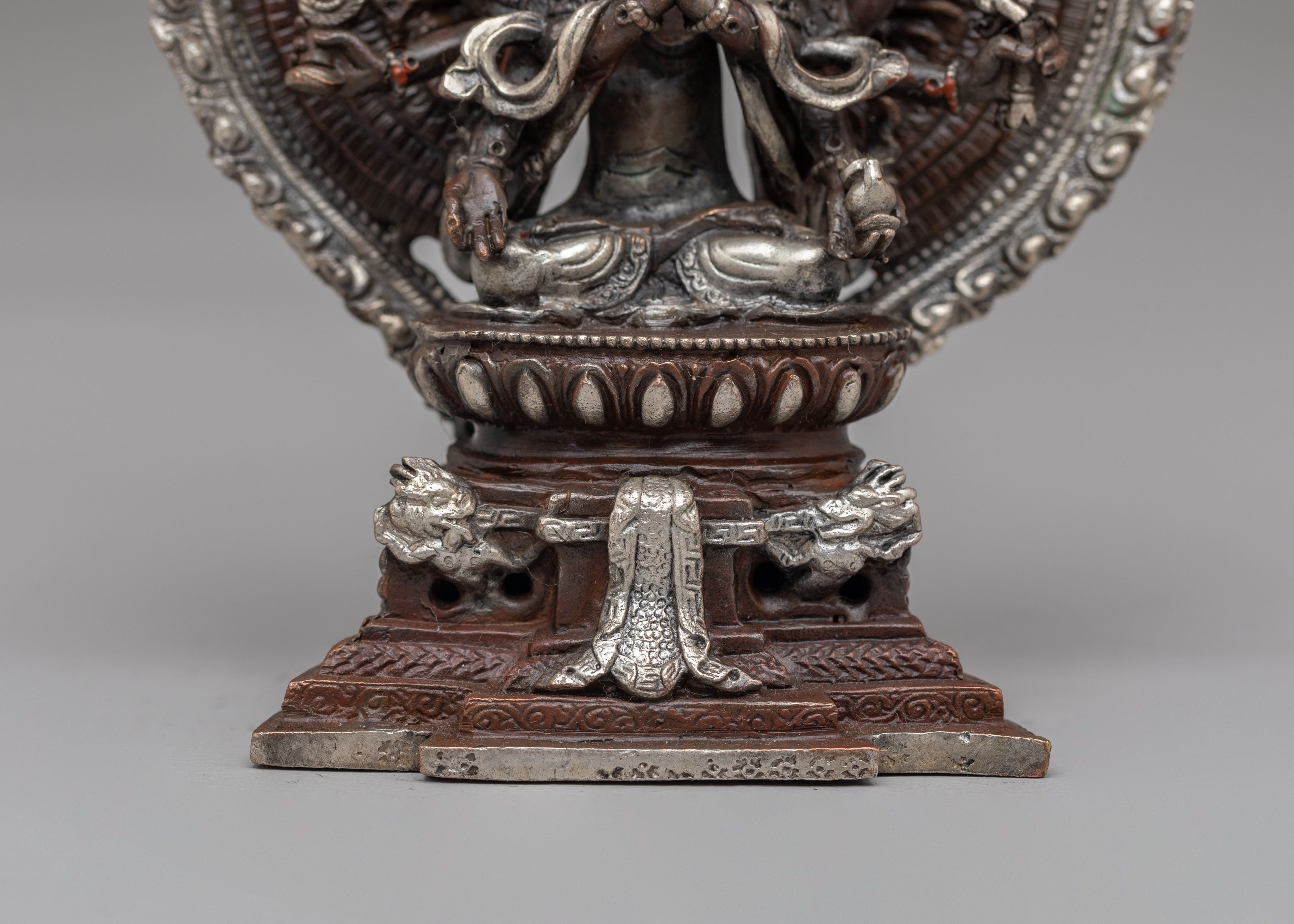1000-armed-Chenrezig-Statue-for-Altar | Silver-Plated Tibetan Deity