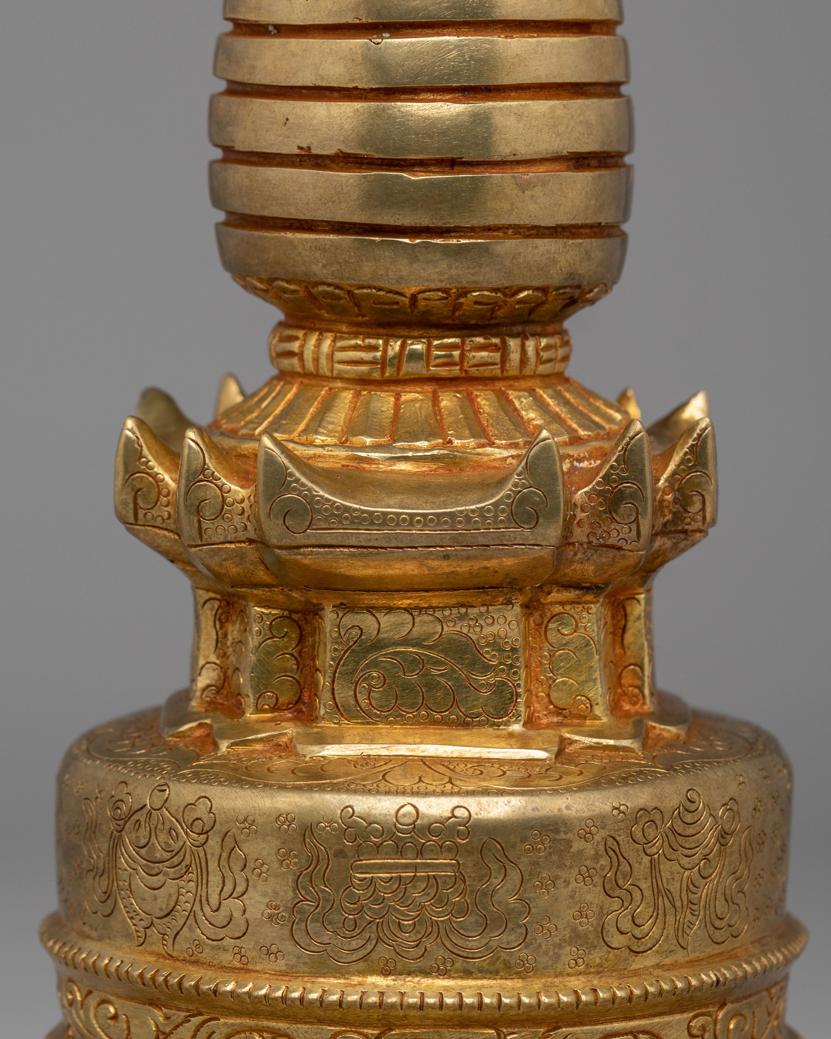 Handmade Tibetan Kadampa Stupa | Tibetan Buddhist Enlightenment Monument