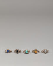 Handmade Ring Set | Silver and Gemstone Jewelry | Spiritual Accessories