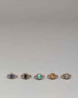 Handmade Ring Set | Silver and Gemstone Jewelry | Spiritual Accessories