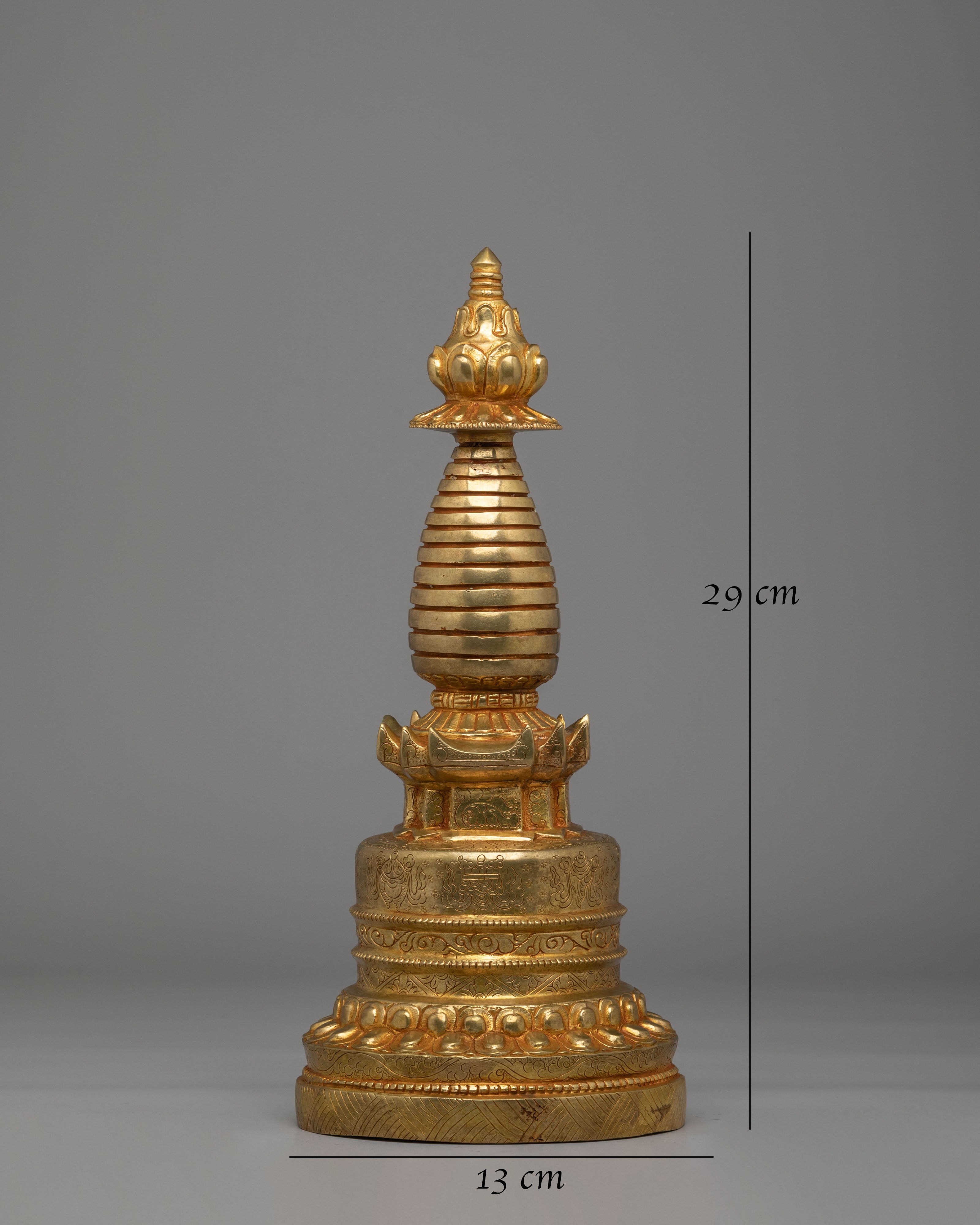 Handmade Tibetan Kadampa Stupa | Tibetan Buddhist Enlightenment Monument