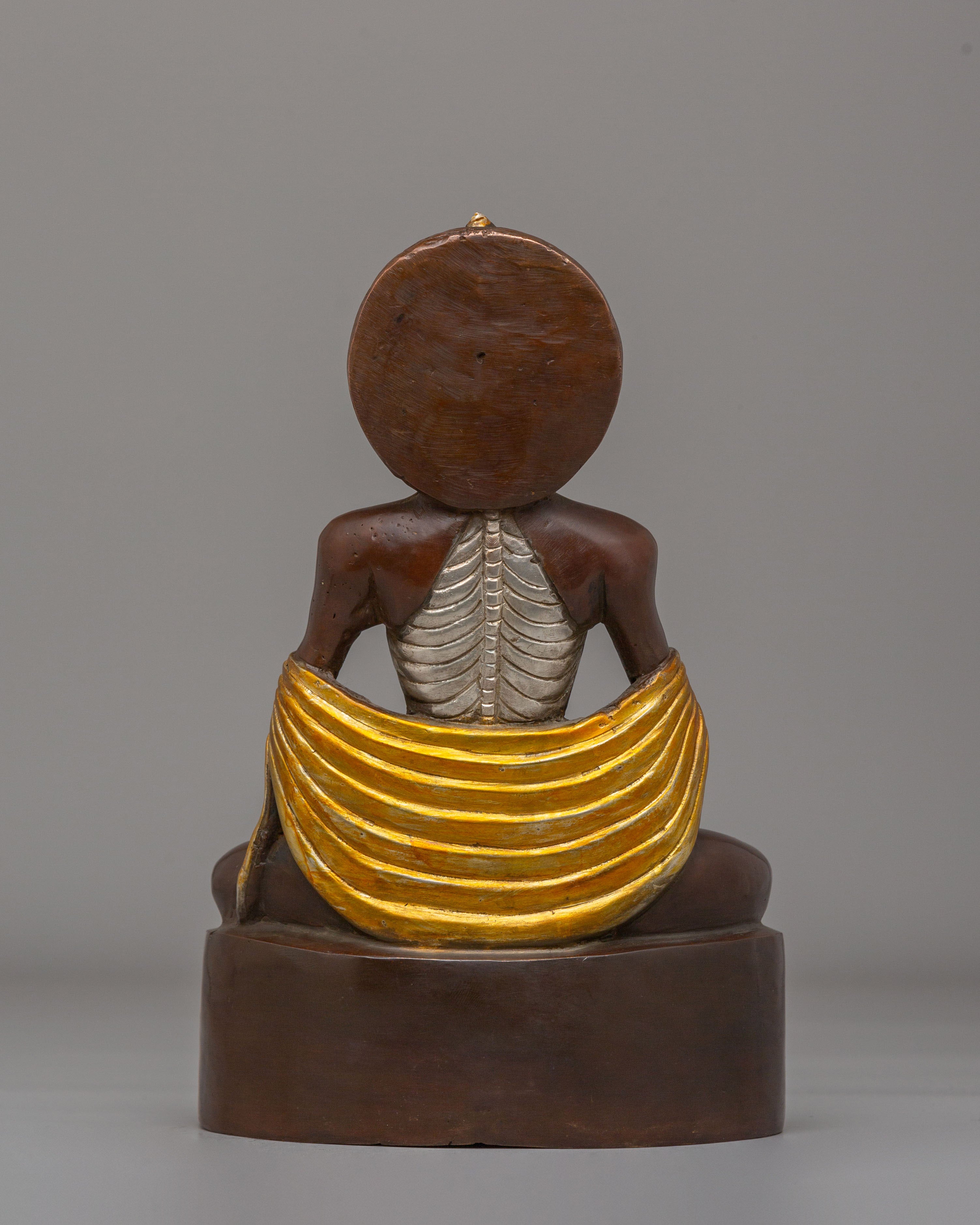 Spiritual Fasting Buddha Altar Statue | Symbol of Purity & Devotion