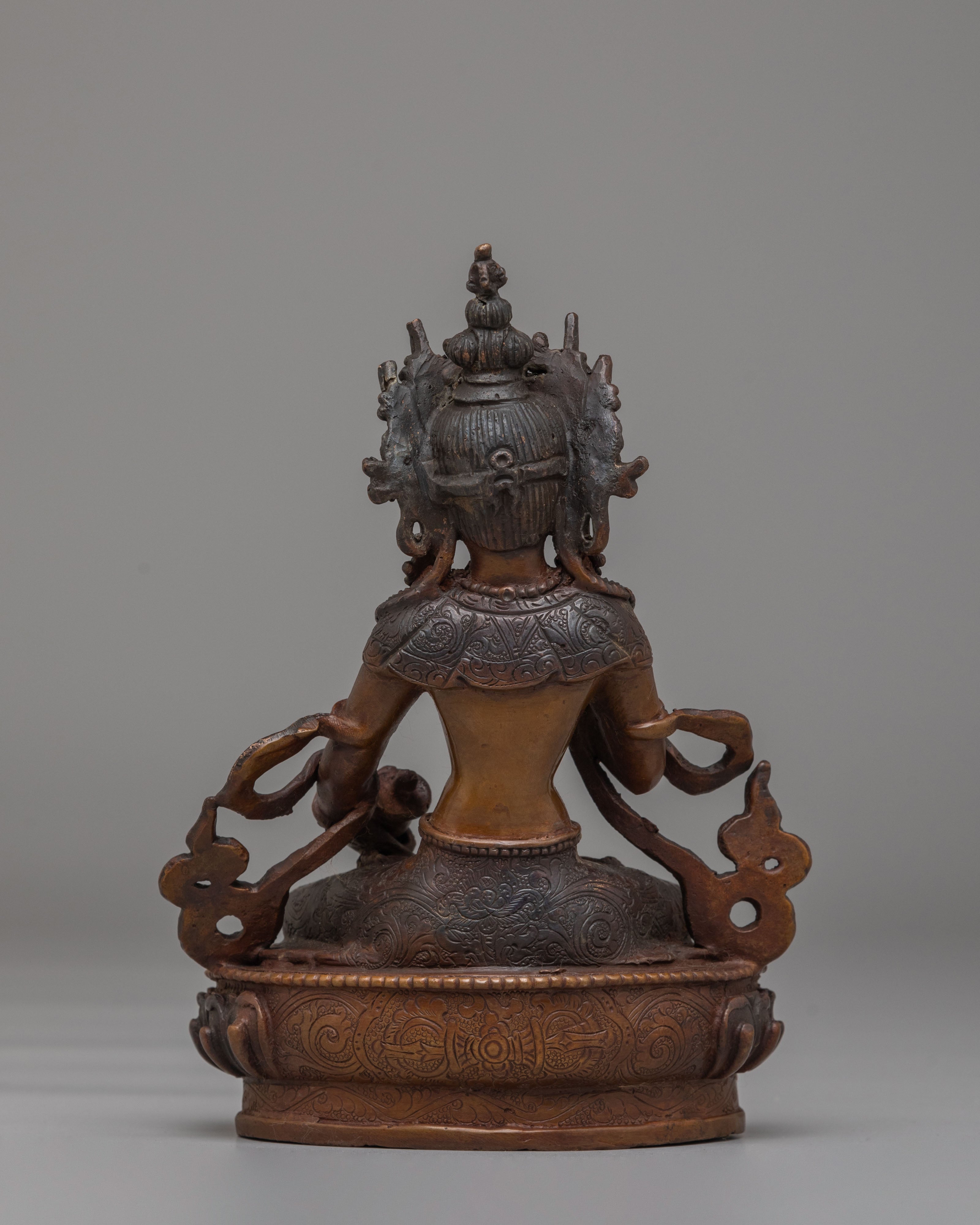 Handmade Oxidized Vajrasattva Statue | Tibetan Buddhist Art