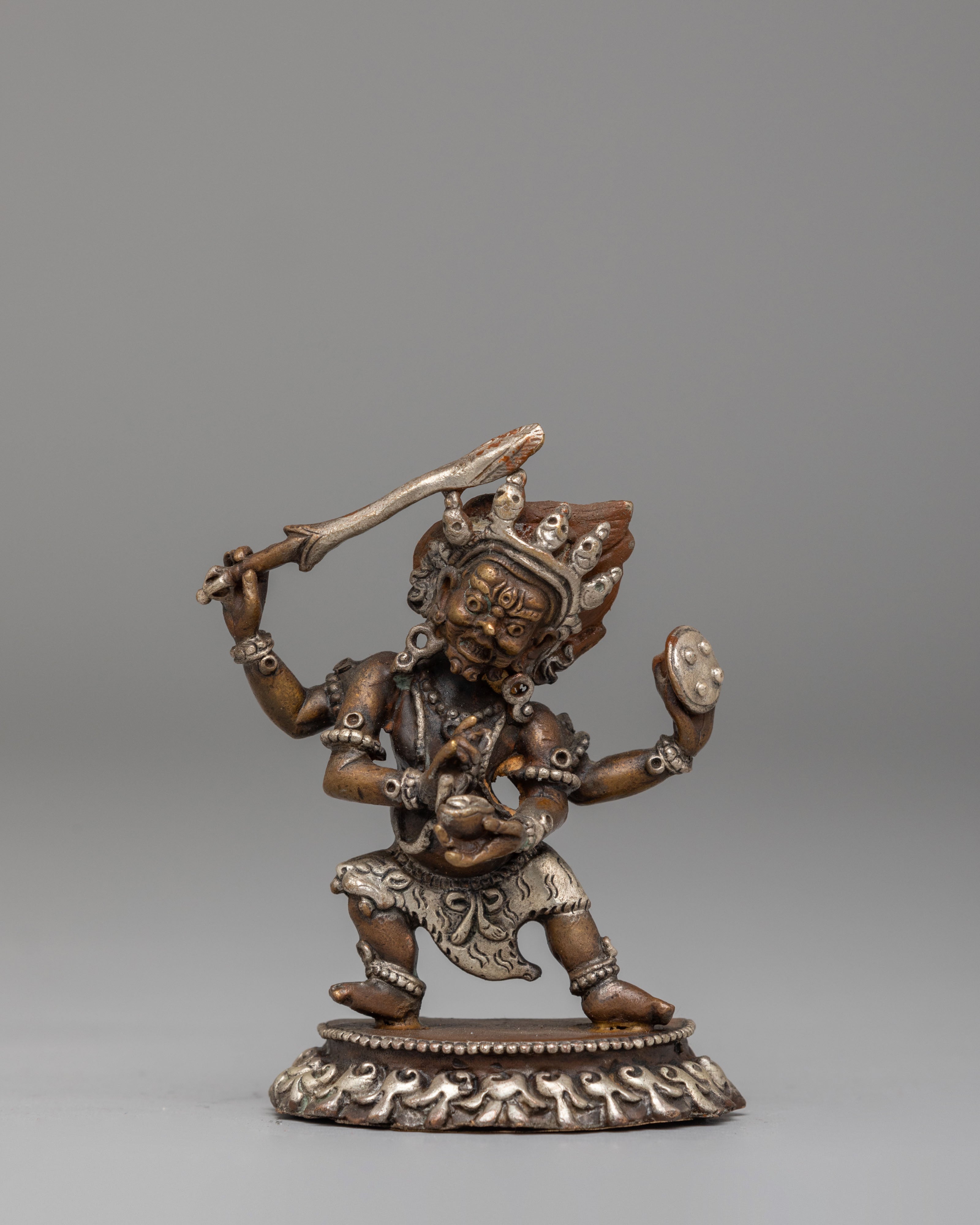 Mahakala Handcrafted Statue | Tibetan Protector Deity Sculpture