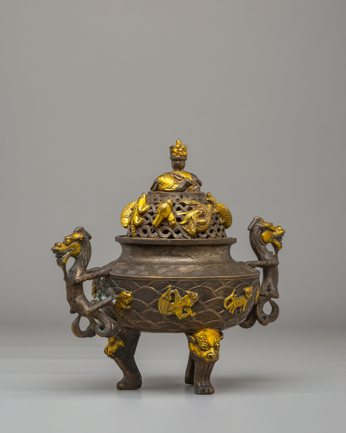 Buddhist Shrine Incense Burner | Handcrafted Ritual Item