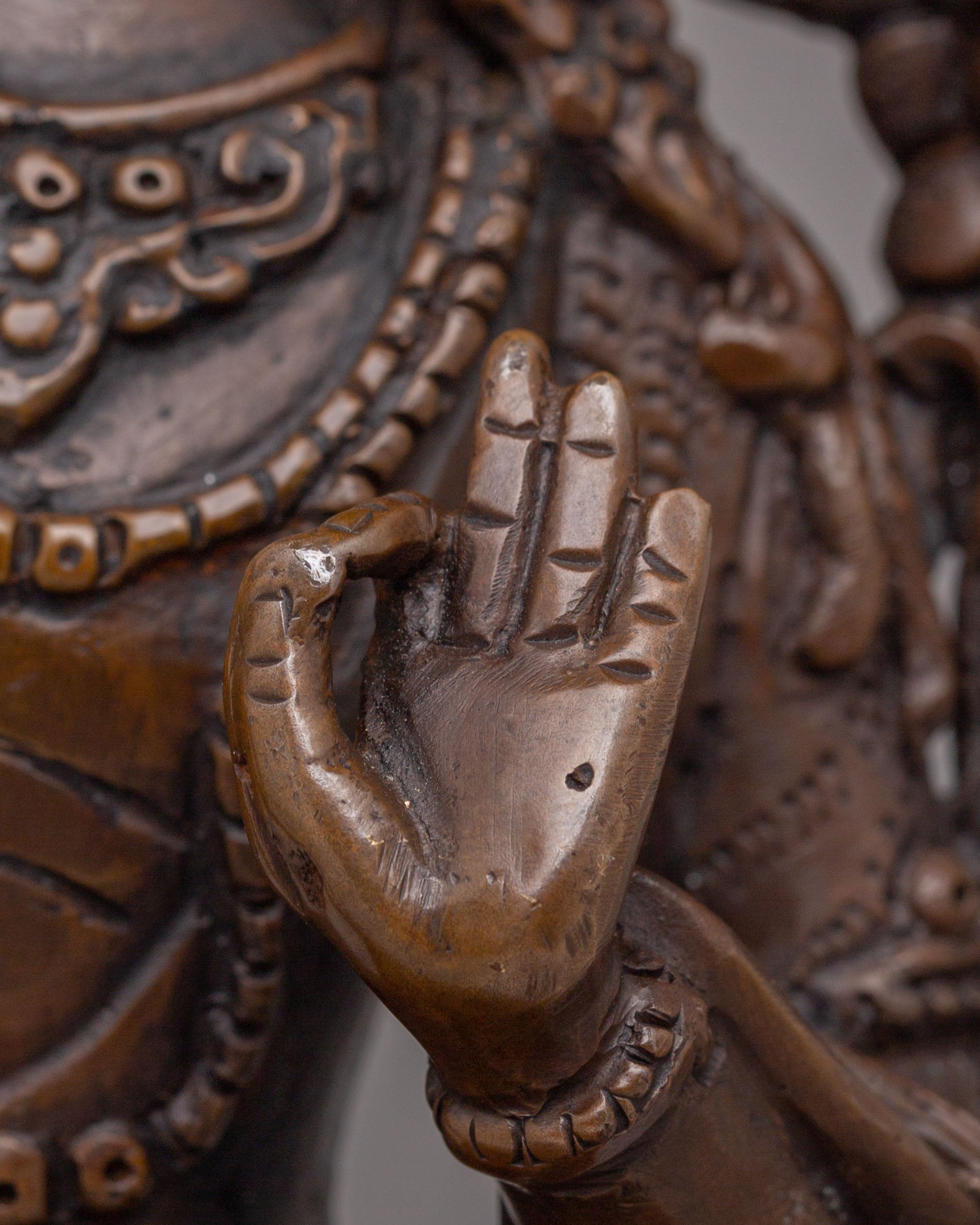 Tibetan Handmade Manjushri Statue | The Bodhisattva of Wisdom