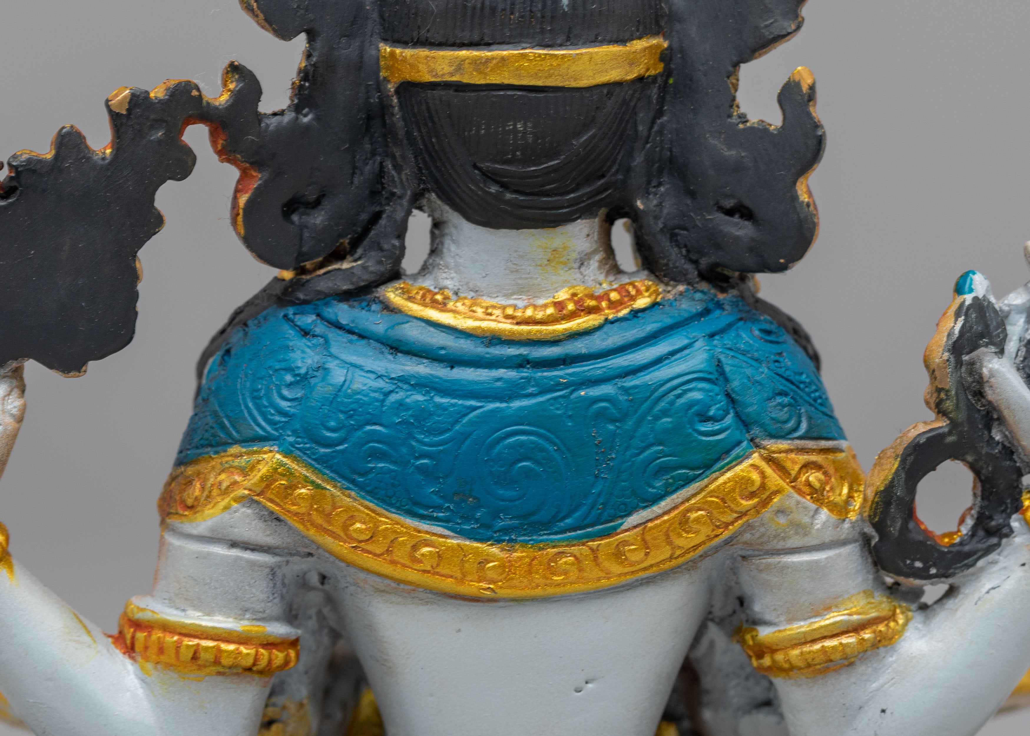 Sacred Chenrezig Meditation Statue | Tibetan Bodhisattva of Compassion