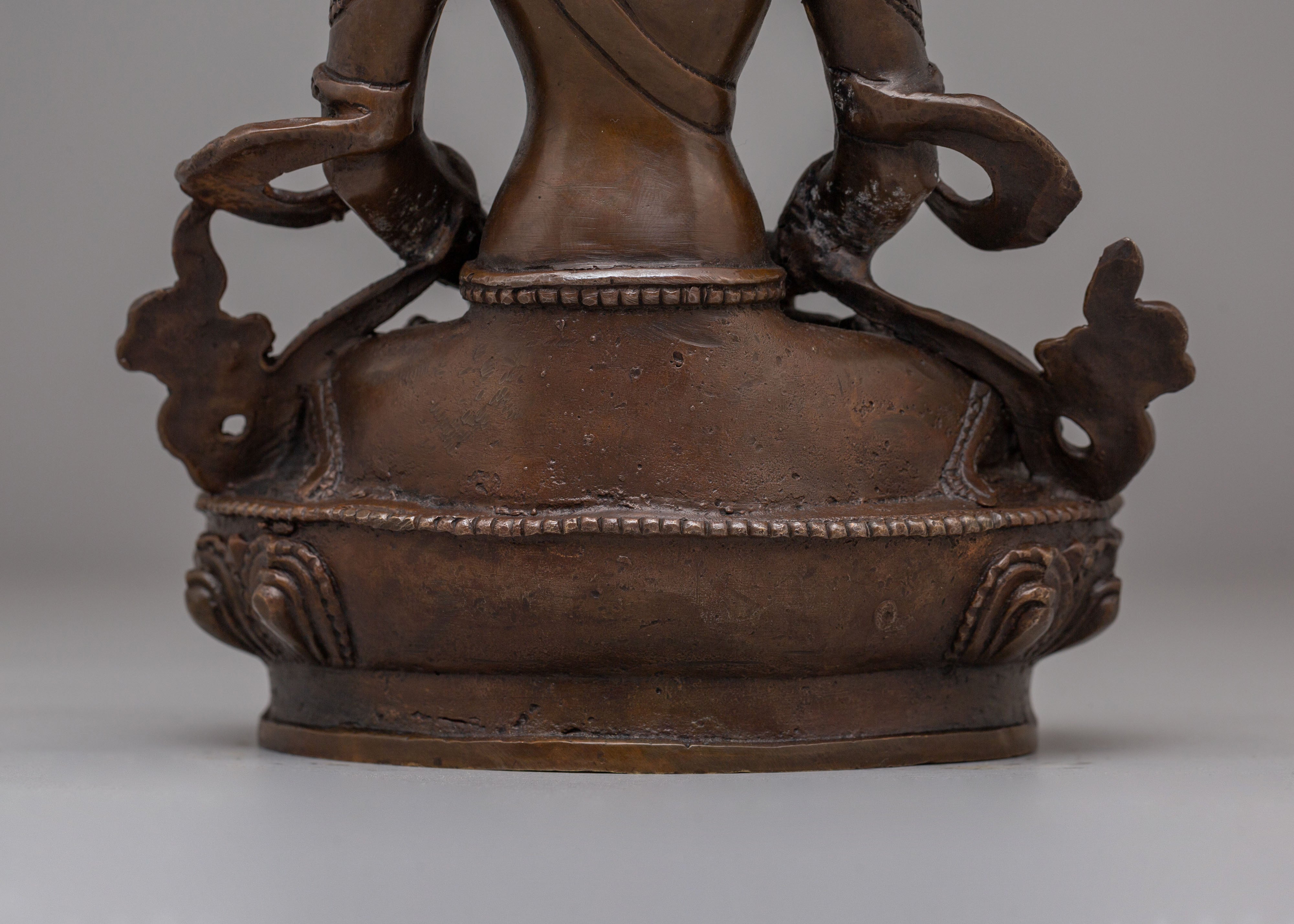Amitayus Buddha Long Life Statue | Oxidized Copper Body Art
