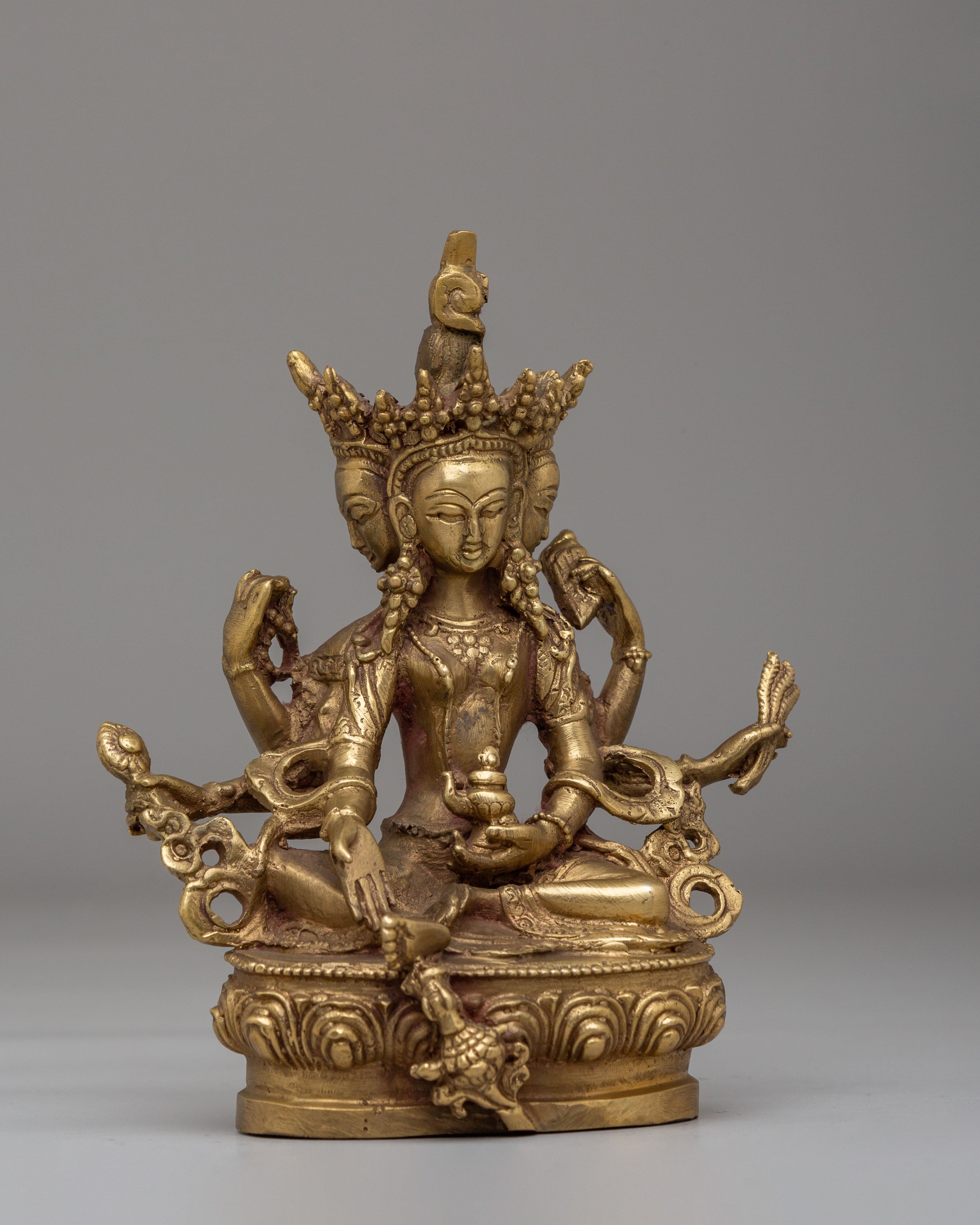 Tibetan Vasudhara Statue | The Wealth Deity