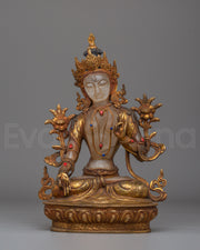 Green Tara Decor Statue 