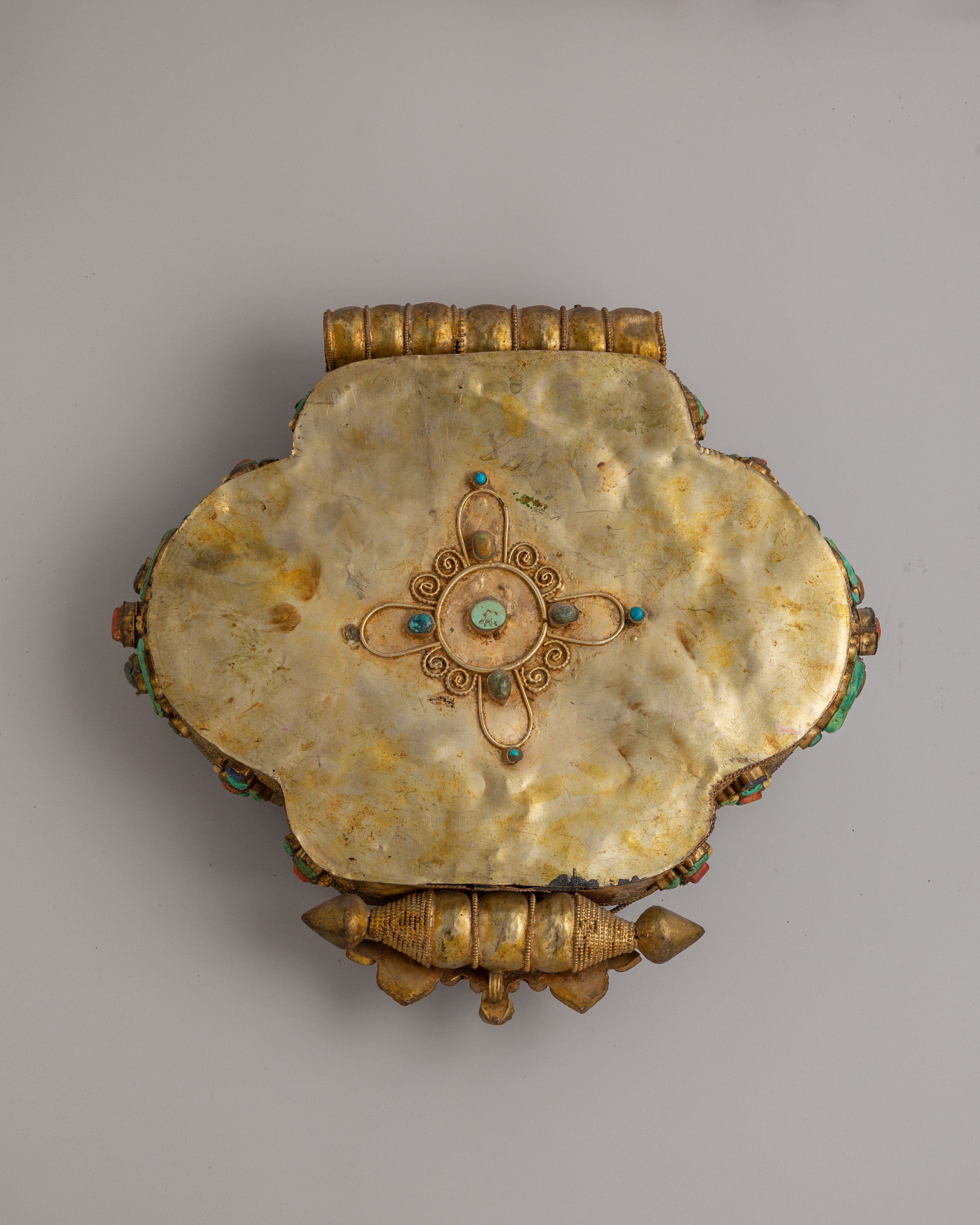Chenrezig Tibetan Ghau Box Locket | Sacred Amulet Box for Meditation &amp; Ritual Use
