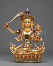 Handmade Manjushri Bodhisattva Sculpture