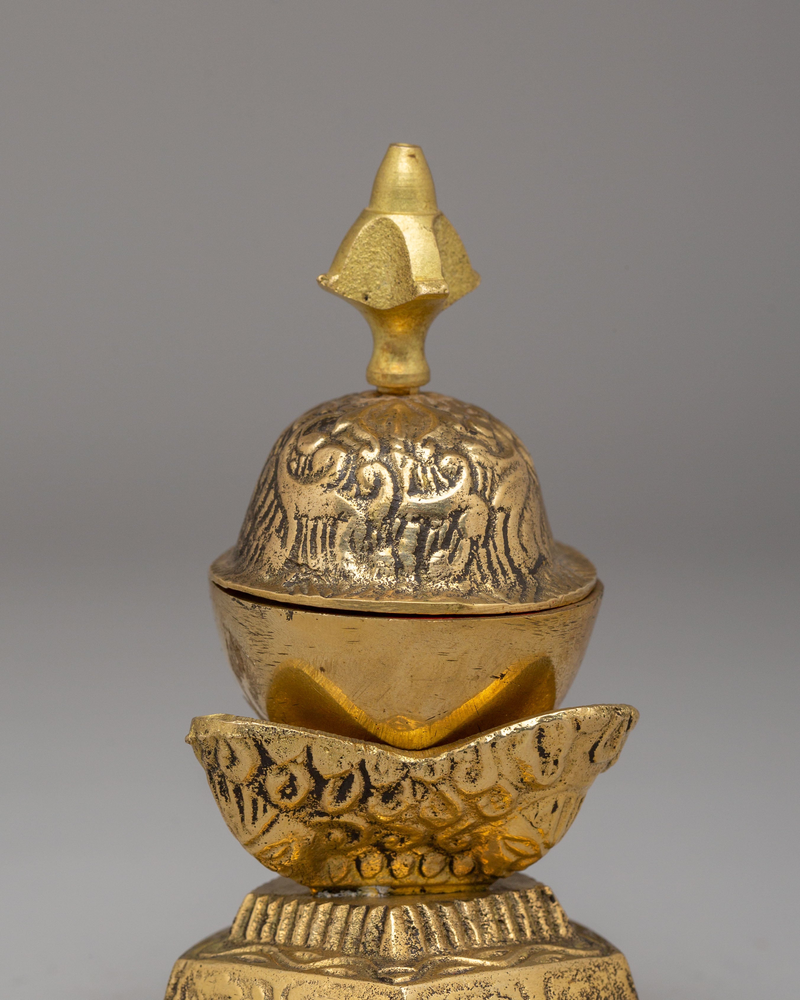 Sacred Buddhist Kapala Set for Altar | Ritual Offering Vessels