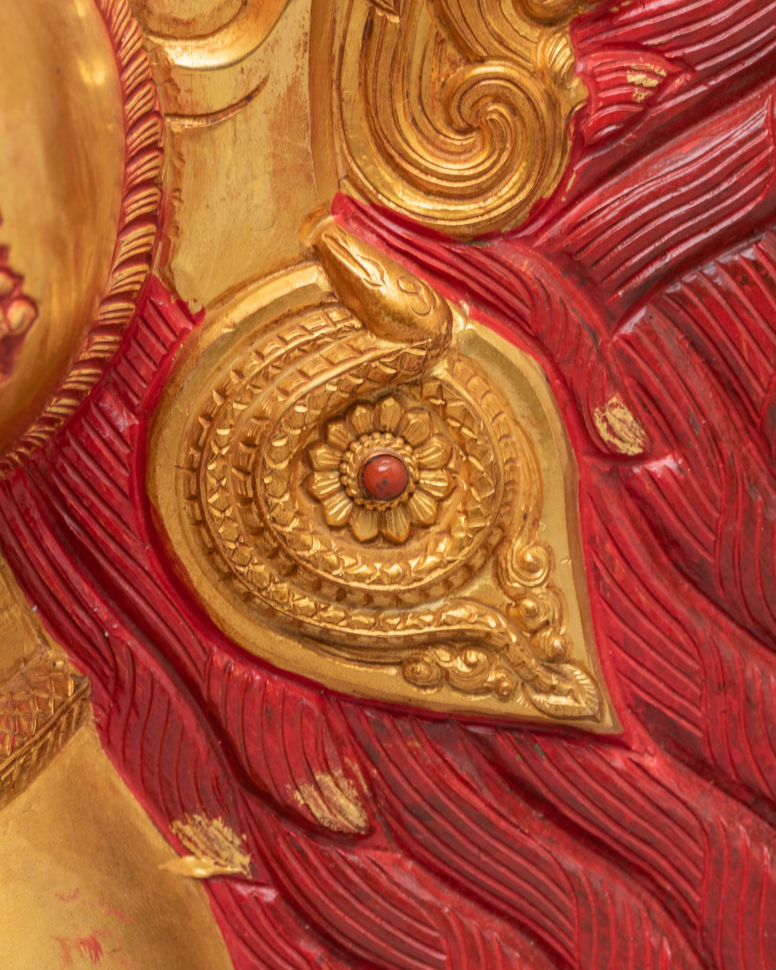Dharmapala Mahakala Wall Hanging | Gold Plated Mahakala Wall Art