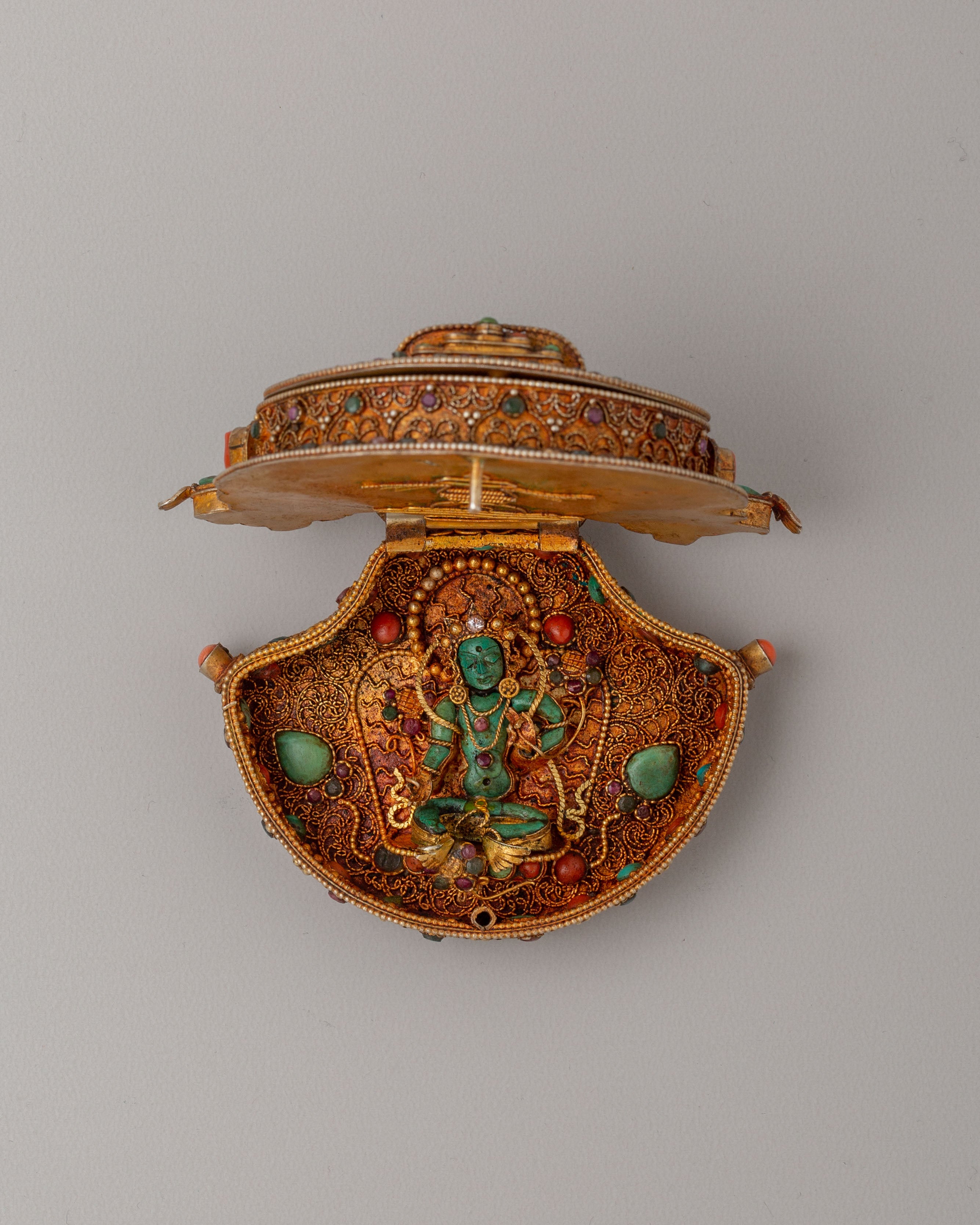 Manjushri Deity Ghau Box Locket | Symbol of Wisdom