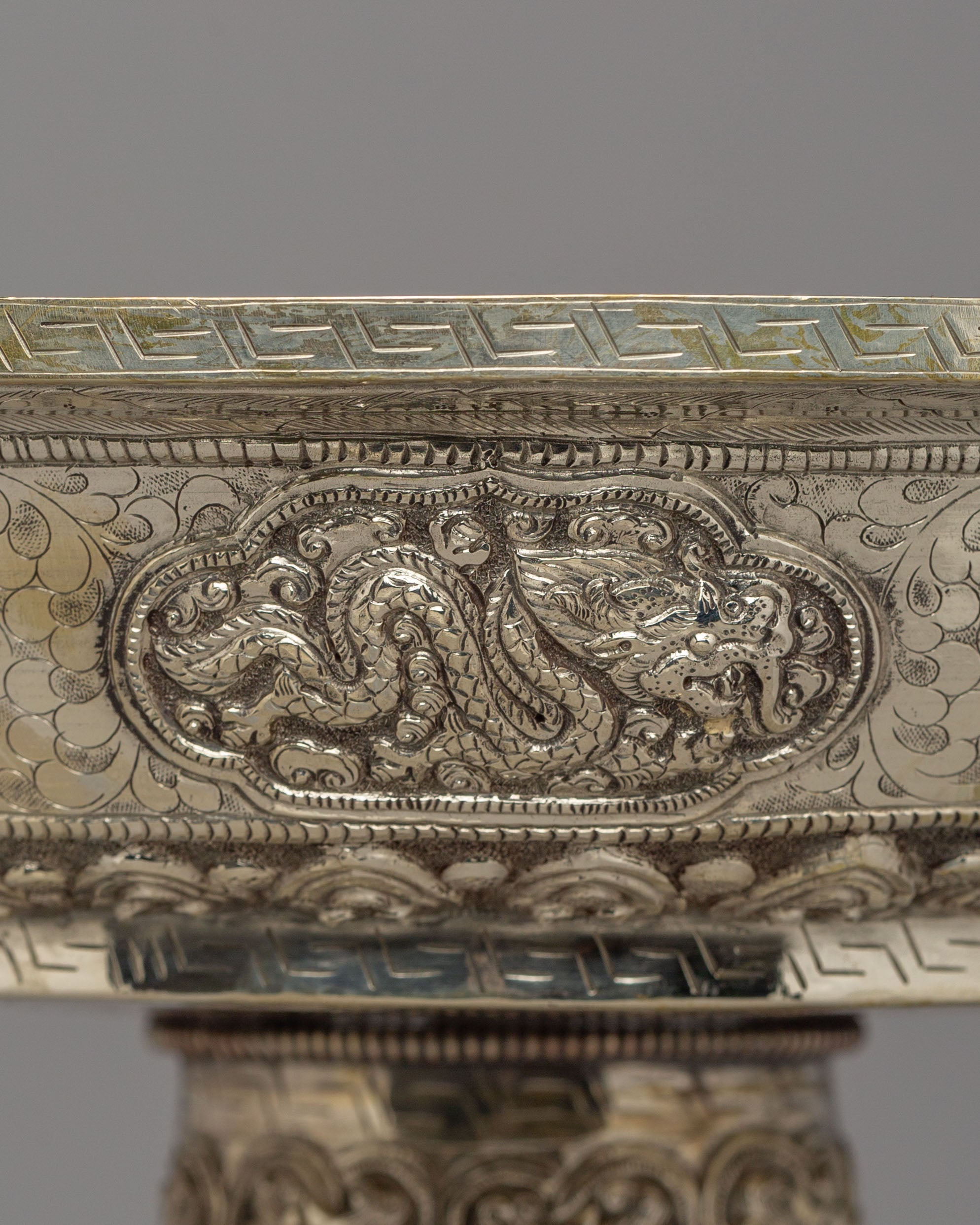 Silver Offering Plate | Handcrafted Ritual Plate for Puja